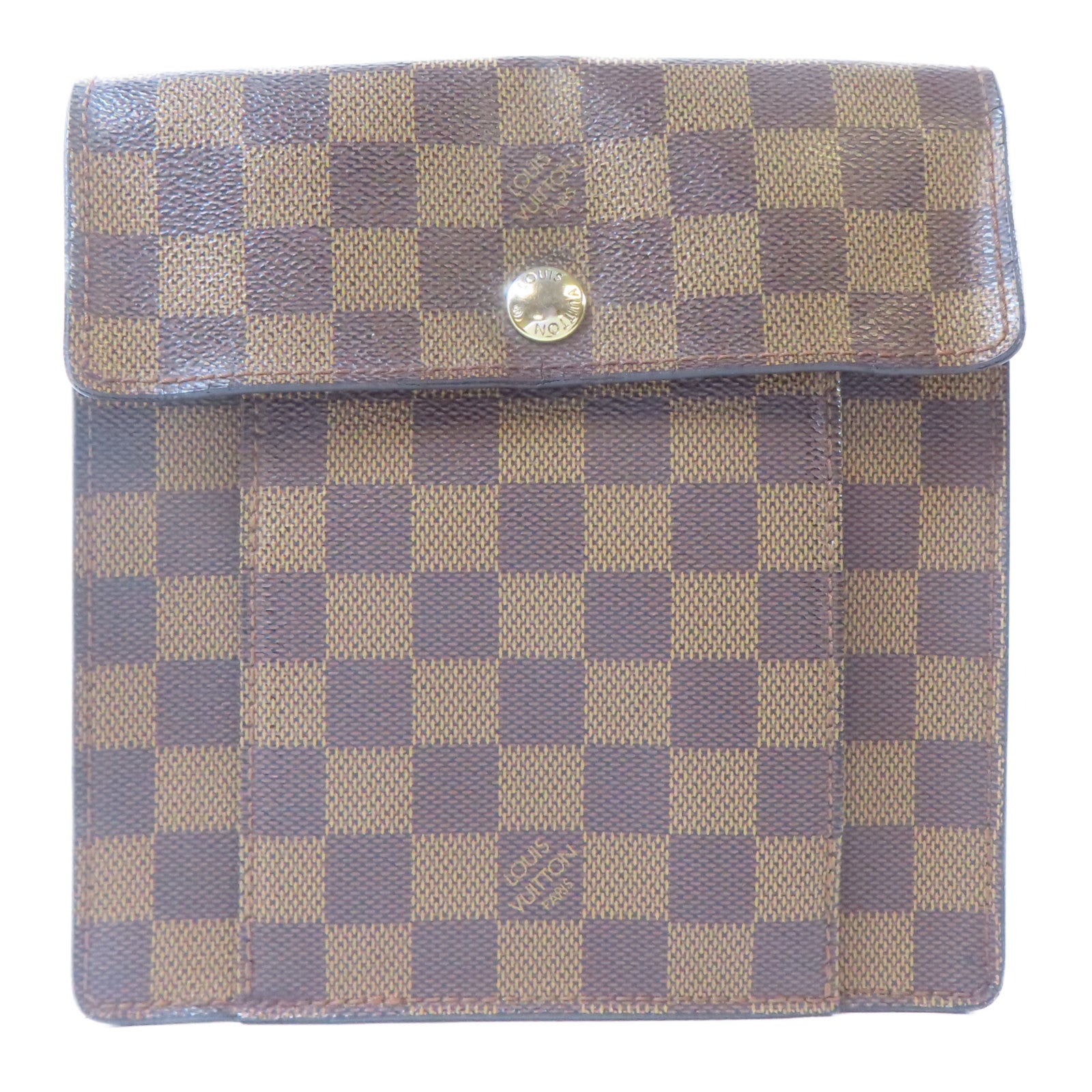 LOUIS VUITTON 【激減優惠】Damier Pimlico金扣肩背袋啡色