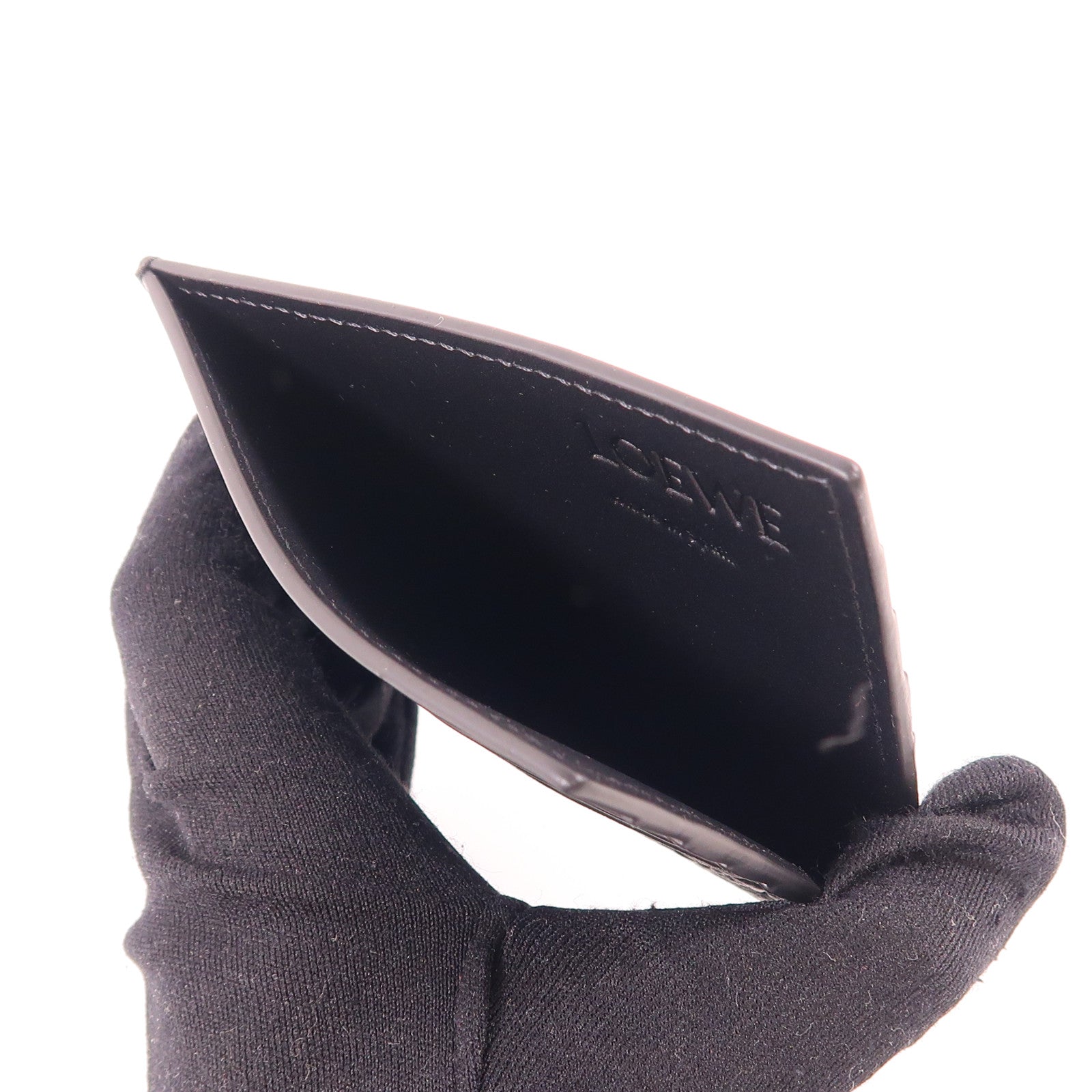 LOEWE 牛皮皮革Open Card Holder卡片套