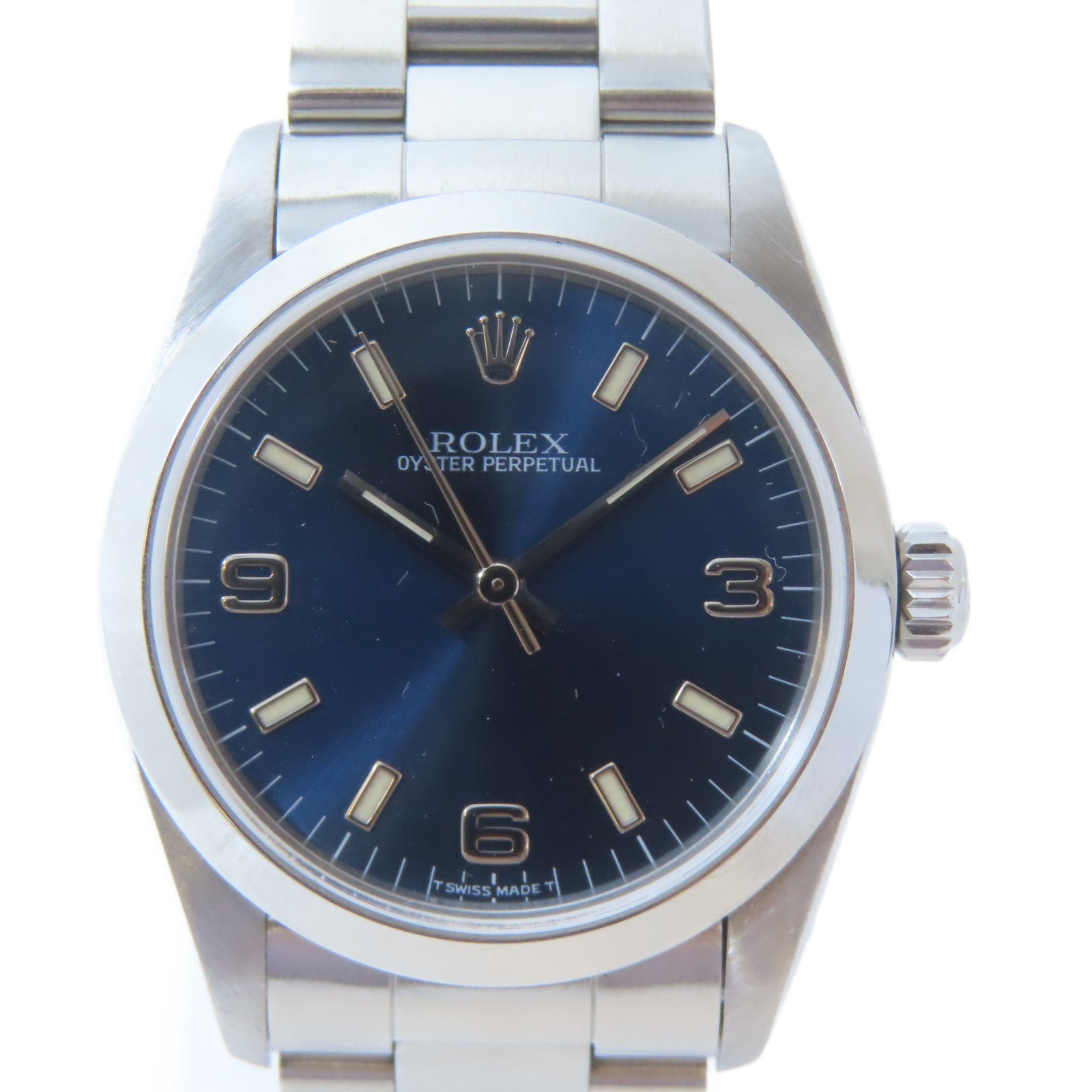 ROLEX Oyster Perpetual 31不鏽鋼手錶自動機芯藍色