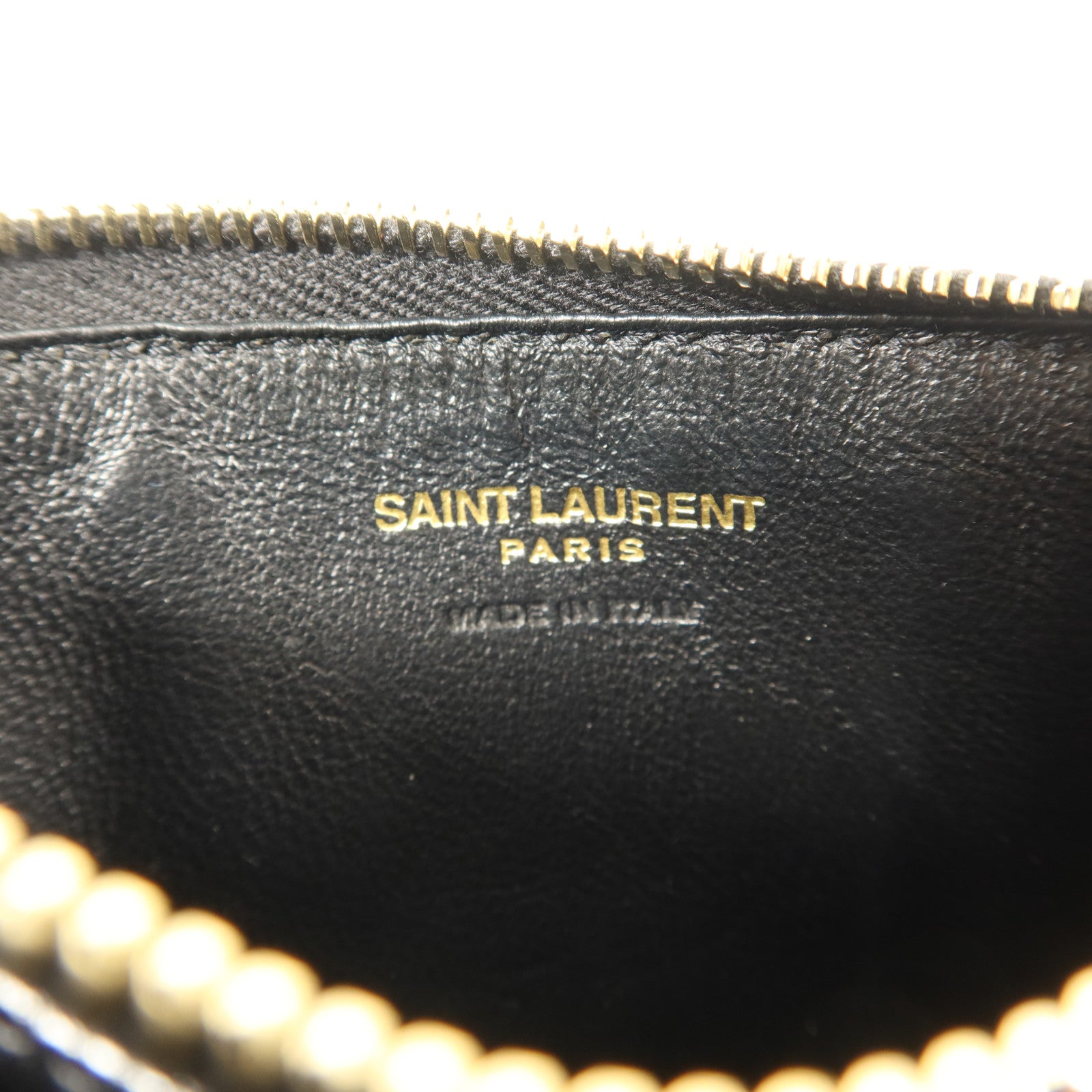 SAINT LAURENT 牛皮皮革Card Case金扣卡片套