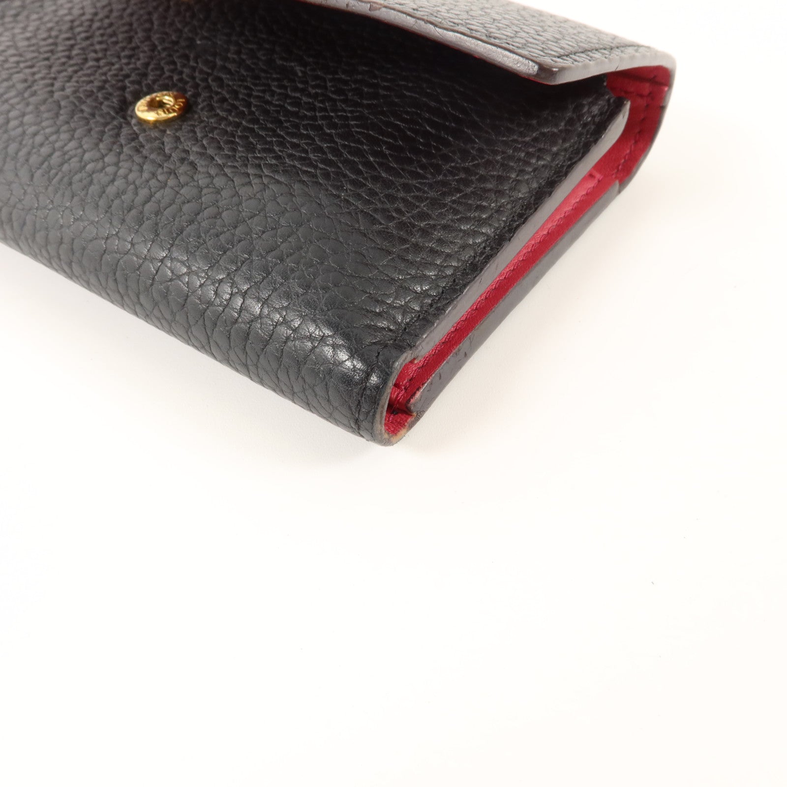 LOUIS VUITTON 牛皮皮革Capucines Compact金扣錢包