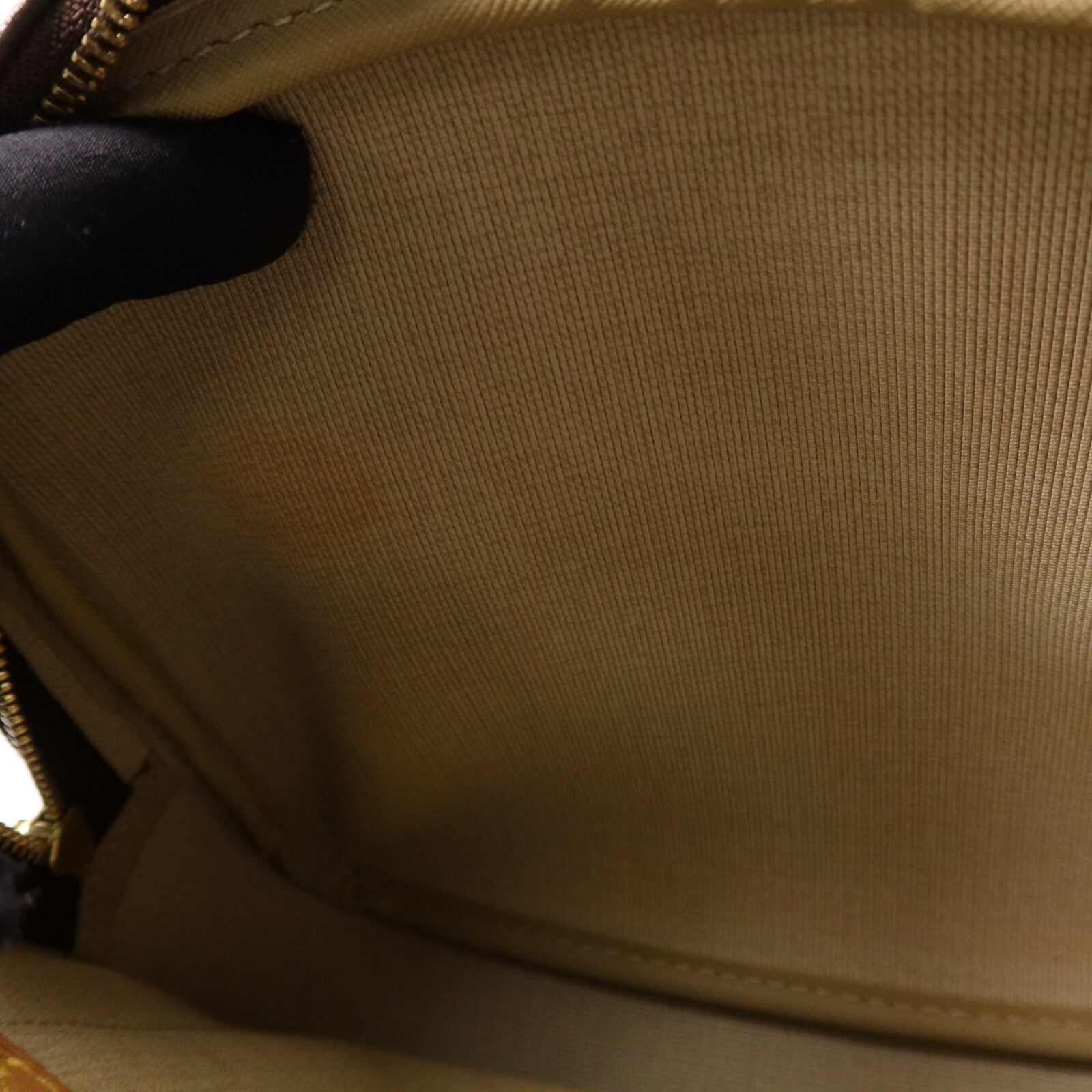 LOUIS VUITTON Monogram Reporter PM金扣肩背袋棕色