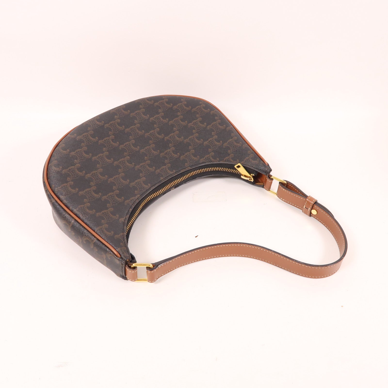 CELINE 塗層帆布Ava金扣肩背袋