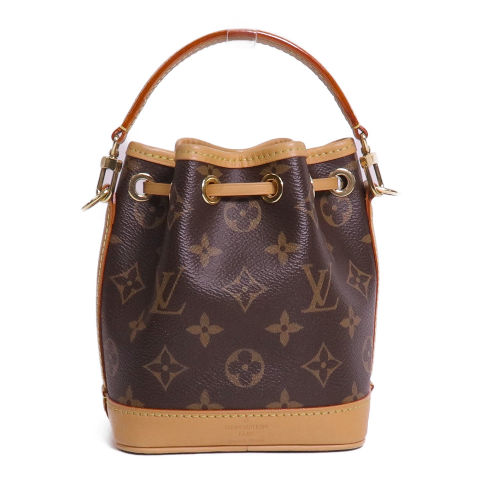 LOUIS VUITTON Monogram Nano Noe金扣手挽肩背兩用袋