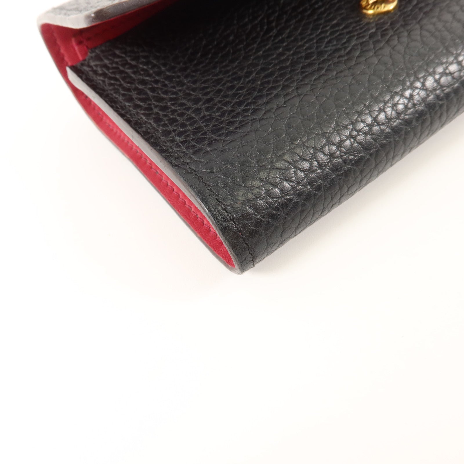 LOUIS VUITTON 牛皮皮革Capucines Compact金扣錢包