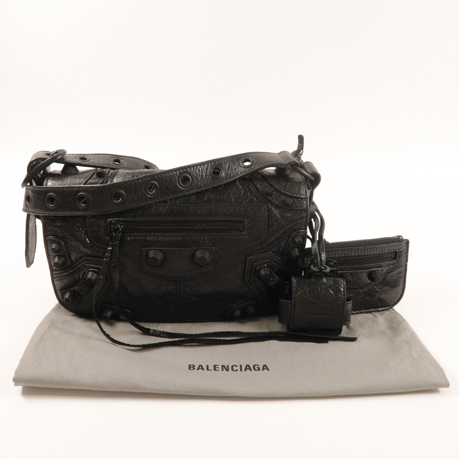 BALENCIAGA 羊皮皮革Le Cagole XS肩背袋