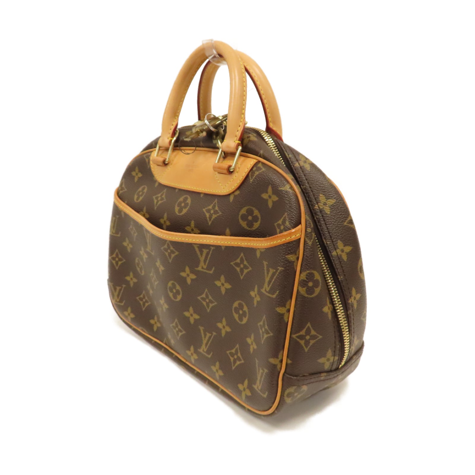 LOUIS VUITTON Monogram Trouville金扣手挽袋啡色