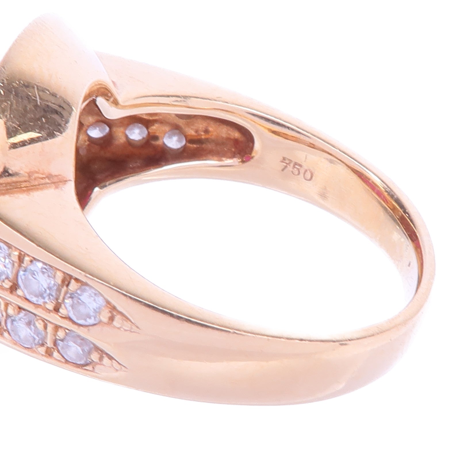 JEWELRY 18K黃金/紅寶石/鑽石Ruby Diamond Ring戒指US#5.75