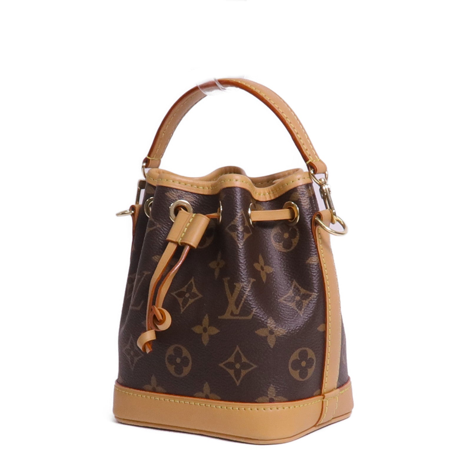 LOUIS VUITTON 【激減優惠】Monogram Nano Noe金扣手挽肩背兩用袋