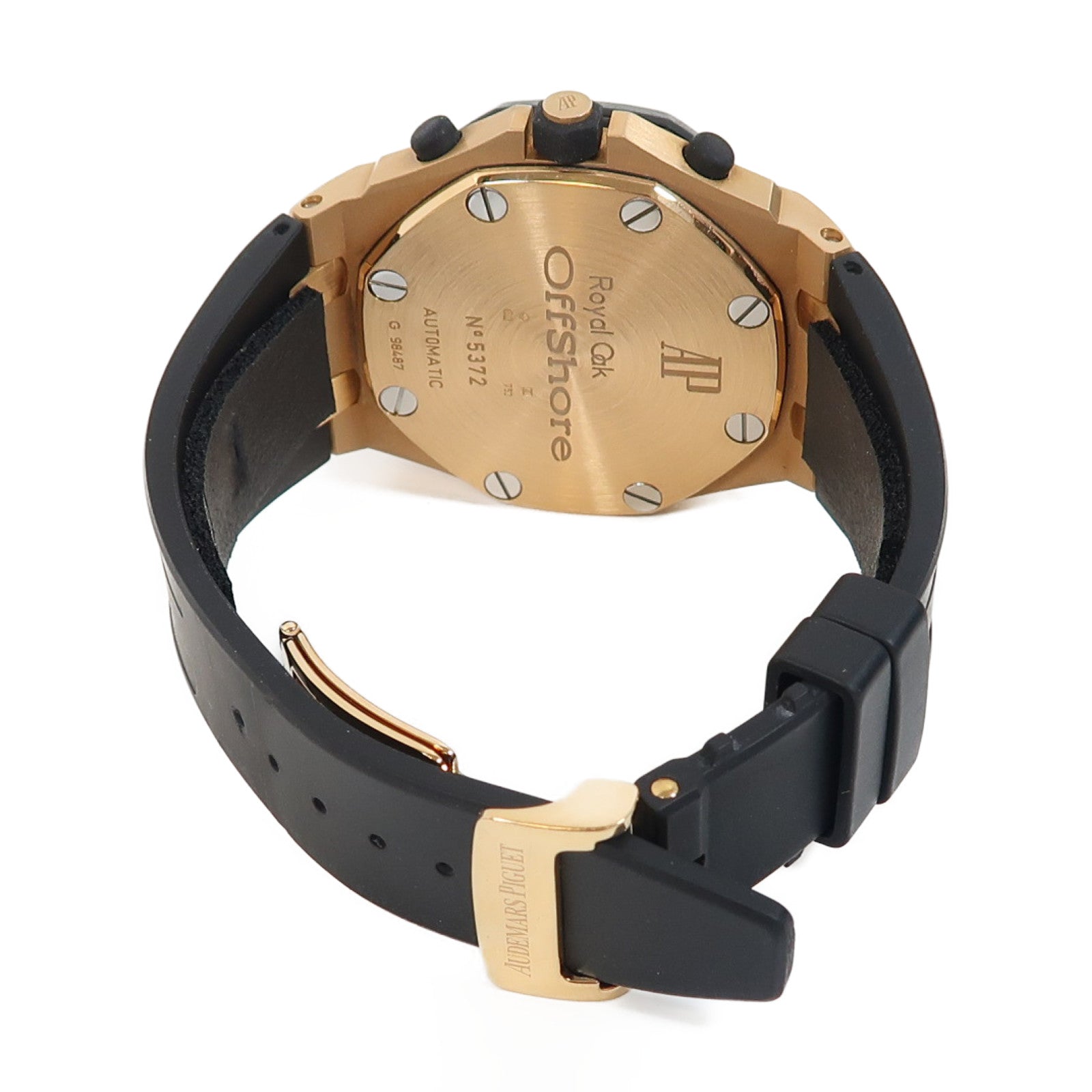 AUDEMARS PIGUET Royal Oak Offshore Chronograph 18K玫瑰金/橡膠帶手錶自動機芯灰色