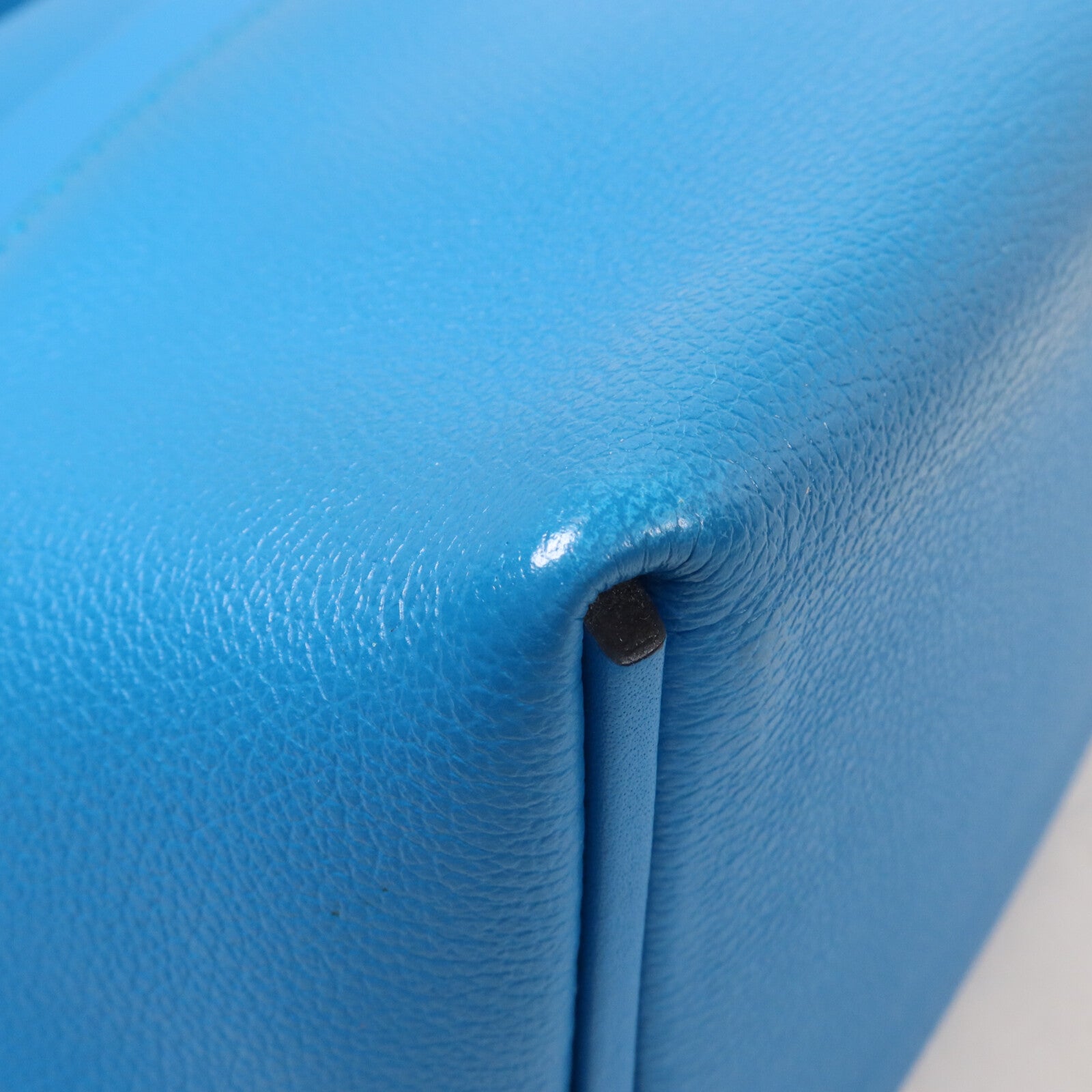 HERMES Evercolor皮革24/24 Mini手挽肩背兩用袋Bleu Zanzibar