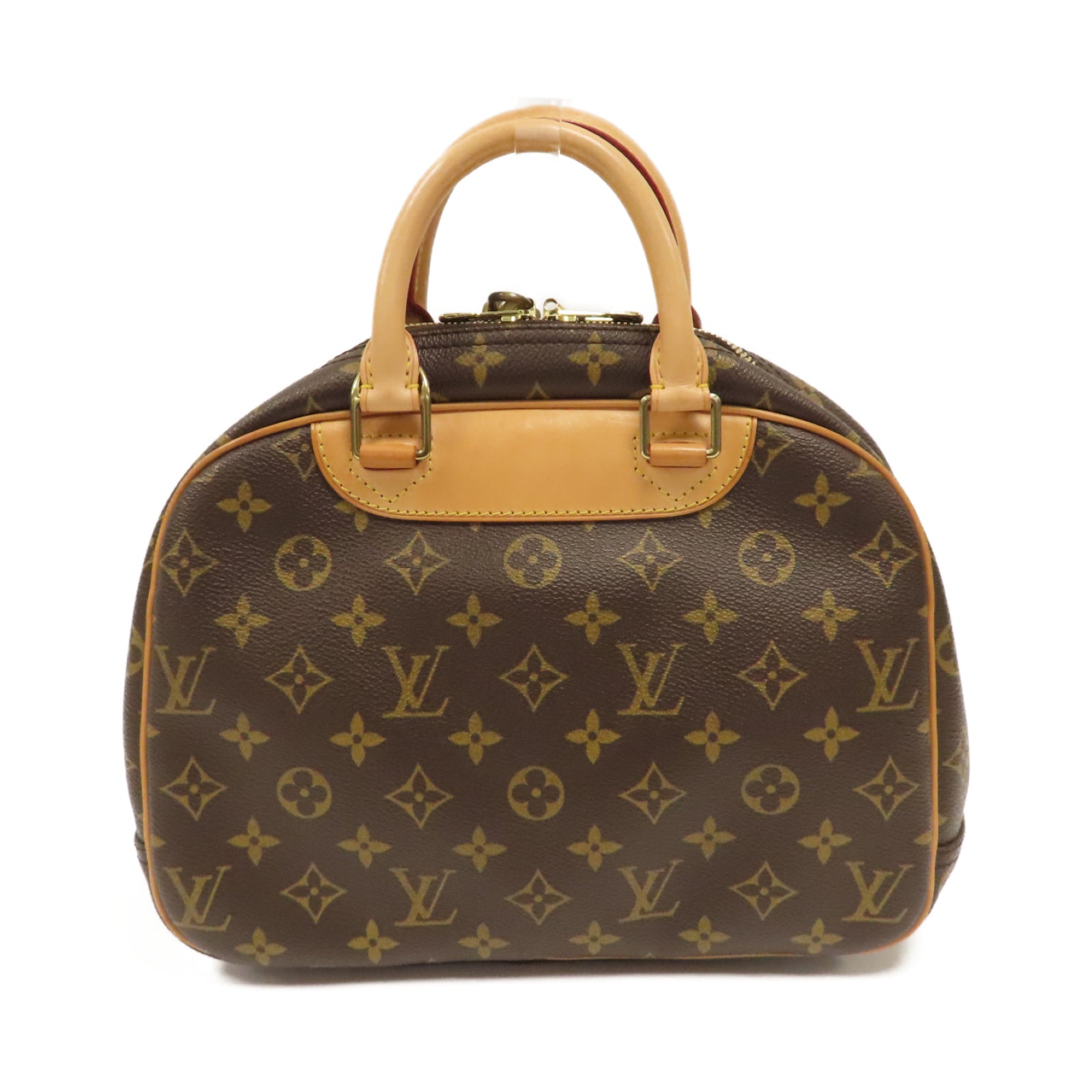 LOUIS VUITTON Monogram Trouville金扣手挽袋啡色