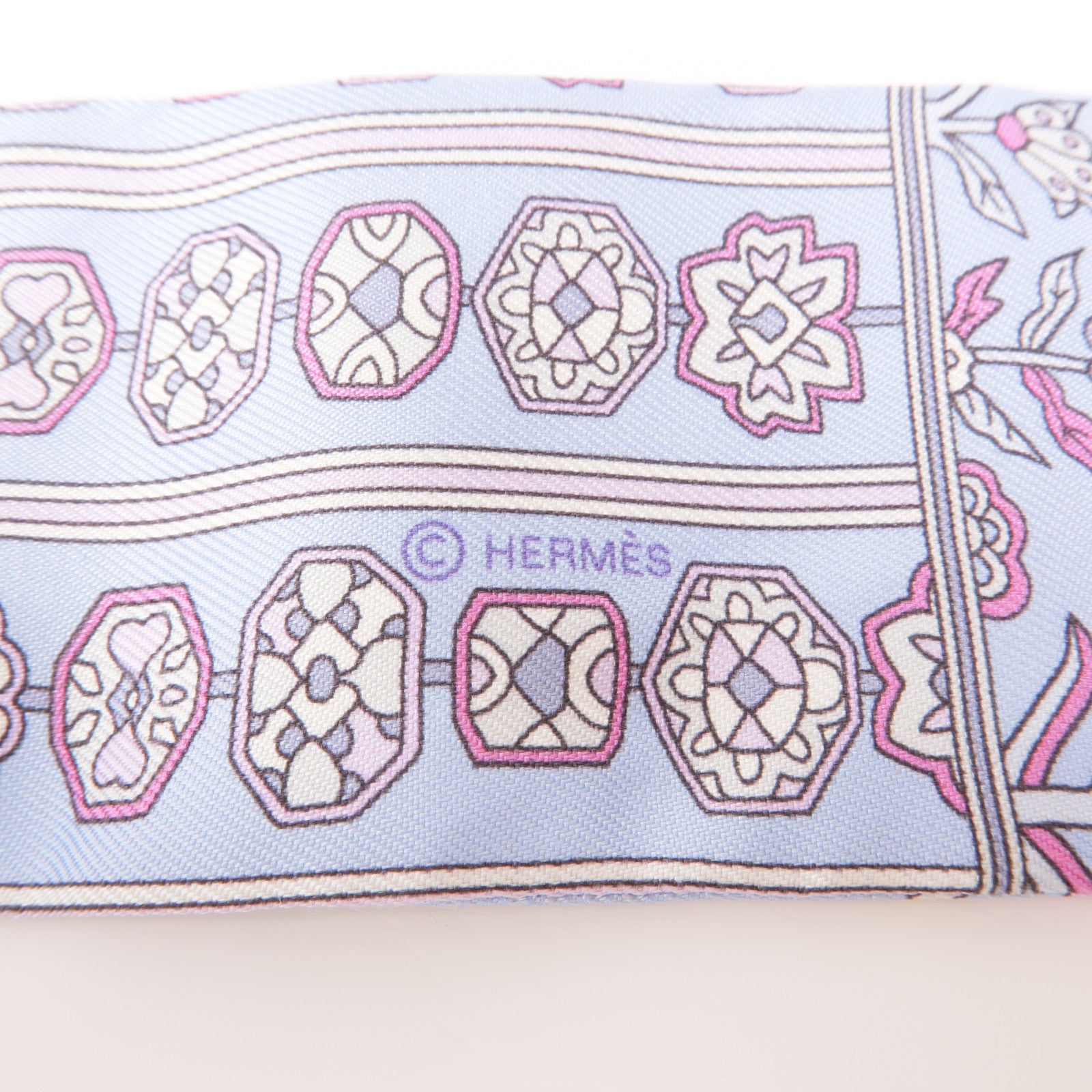 HERMES 絲質Twilly絲巾