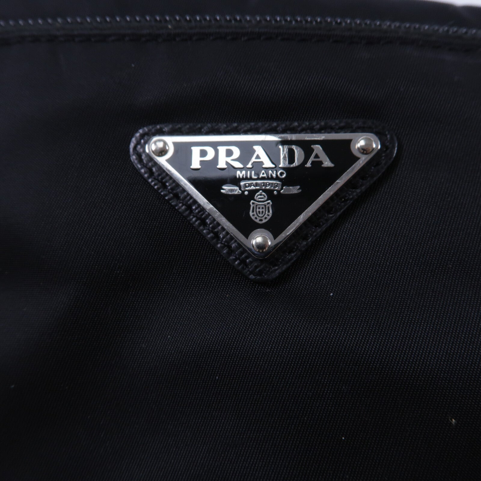 PRADA 尼龍/Saffiano皮革 Re Nylon Triangle Logo Travel Pouch手提包