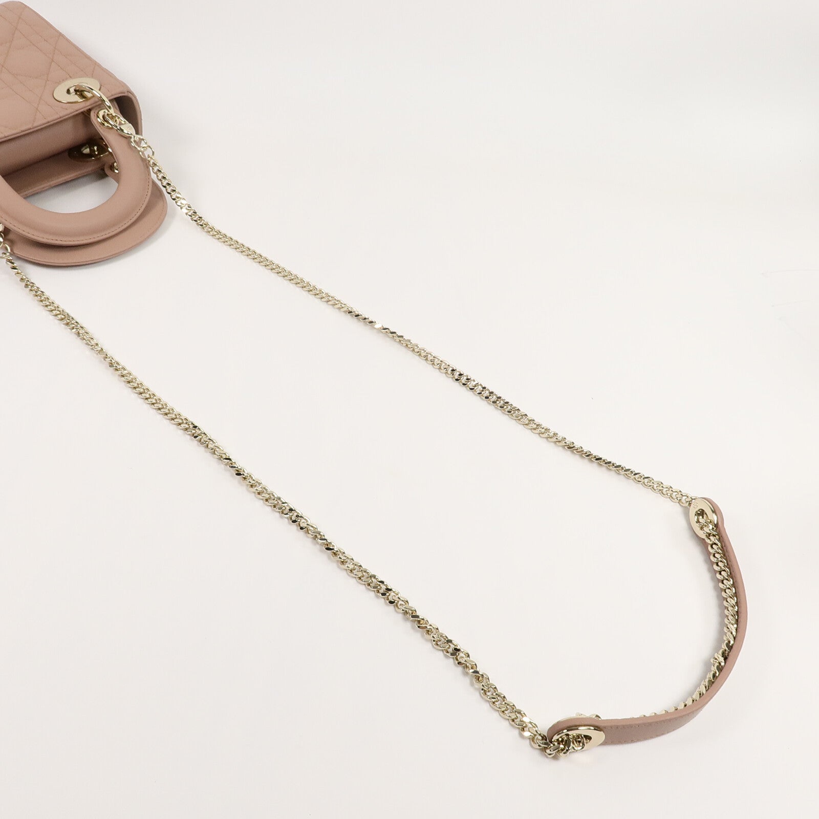 Dior 牛皮皮革Lady Dior Mini手挽肩背兩用袋