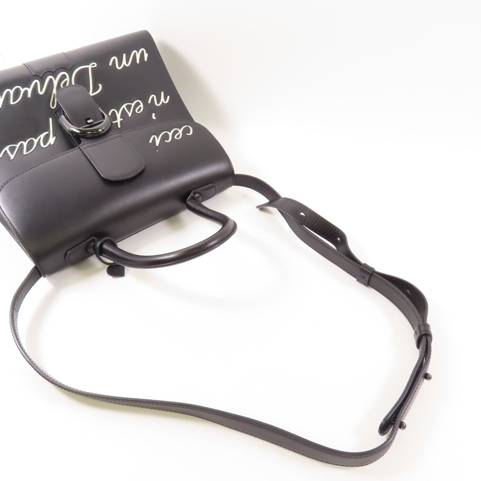 Delvaux 牛皮皮革L'Humour MM手挽肩背兩用袋