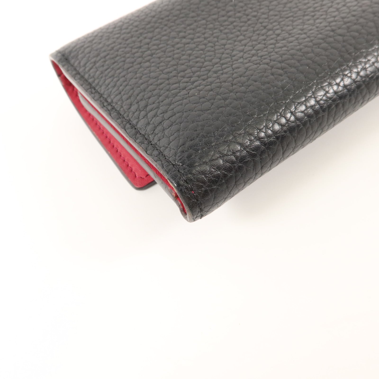 LOUIS VUITTON 牛皮皮革Capucines Compact金扣錢包