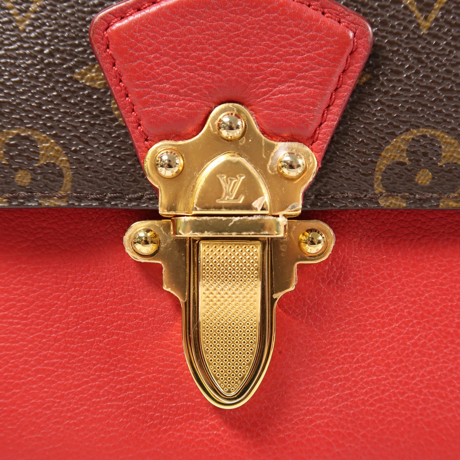 LOUIS VUITTON Monogram Victoire金扣鏈帶肩背袋