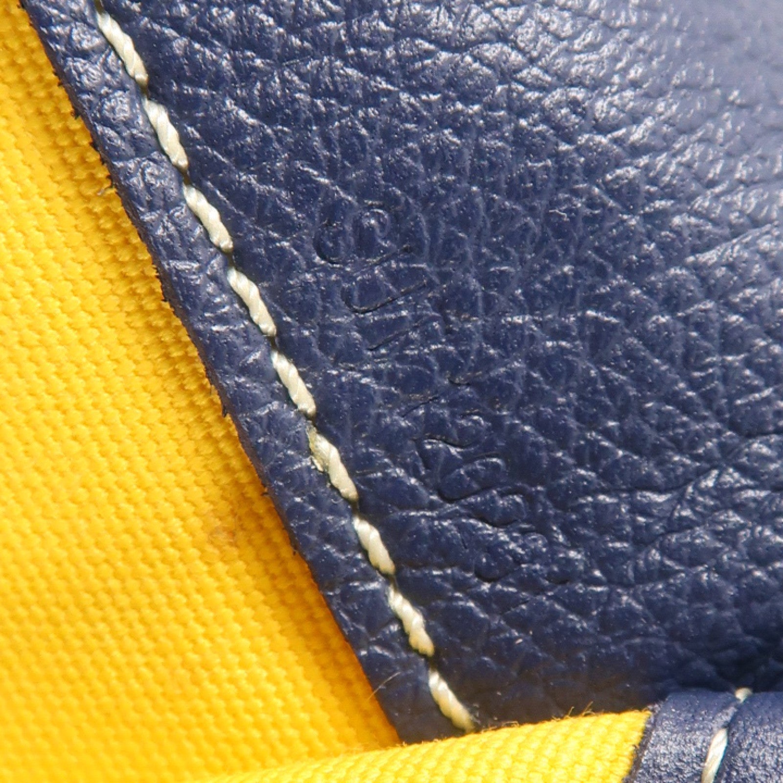 GOYARD 塗層帆布Saint Leger銀扣背包手挽袋兩用深藍色
