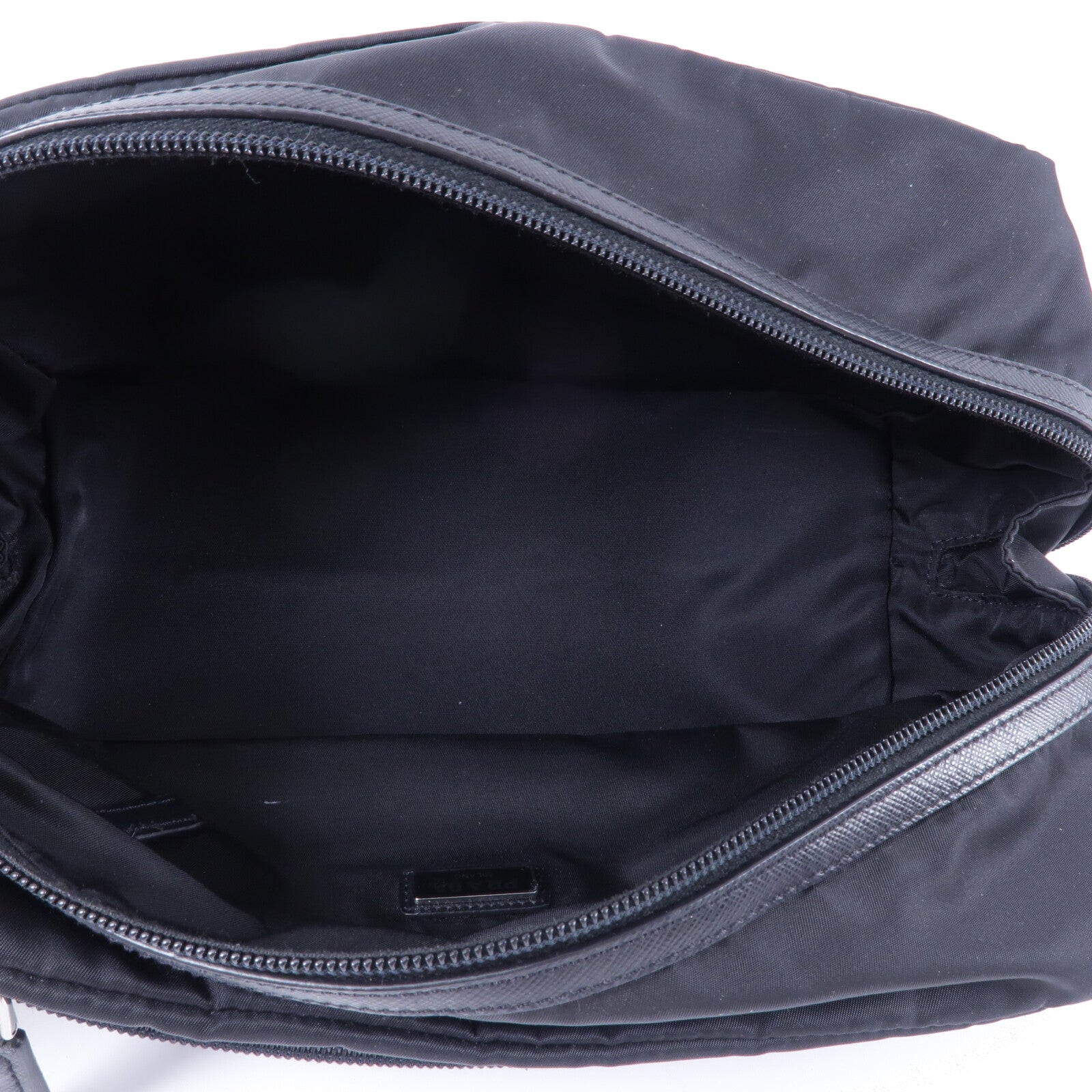 PRADA 尼龍/Saffiano皮革 Re Nylon Triangle Logo Travel Pouch手提包