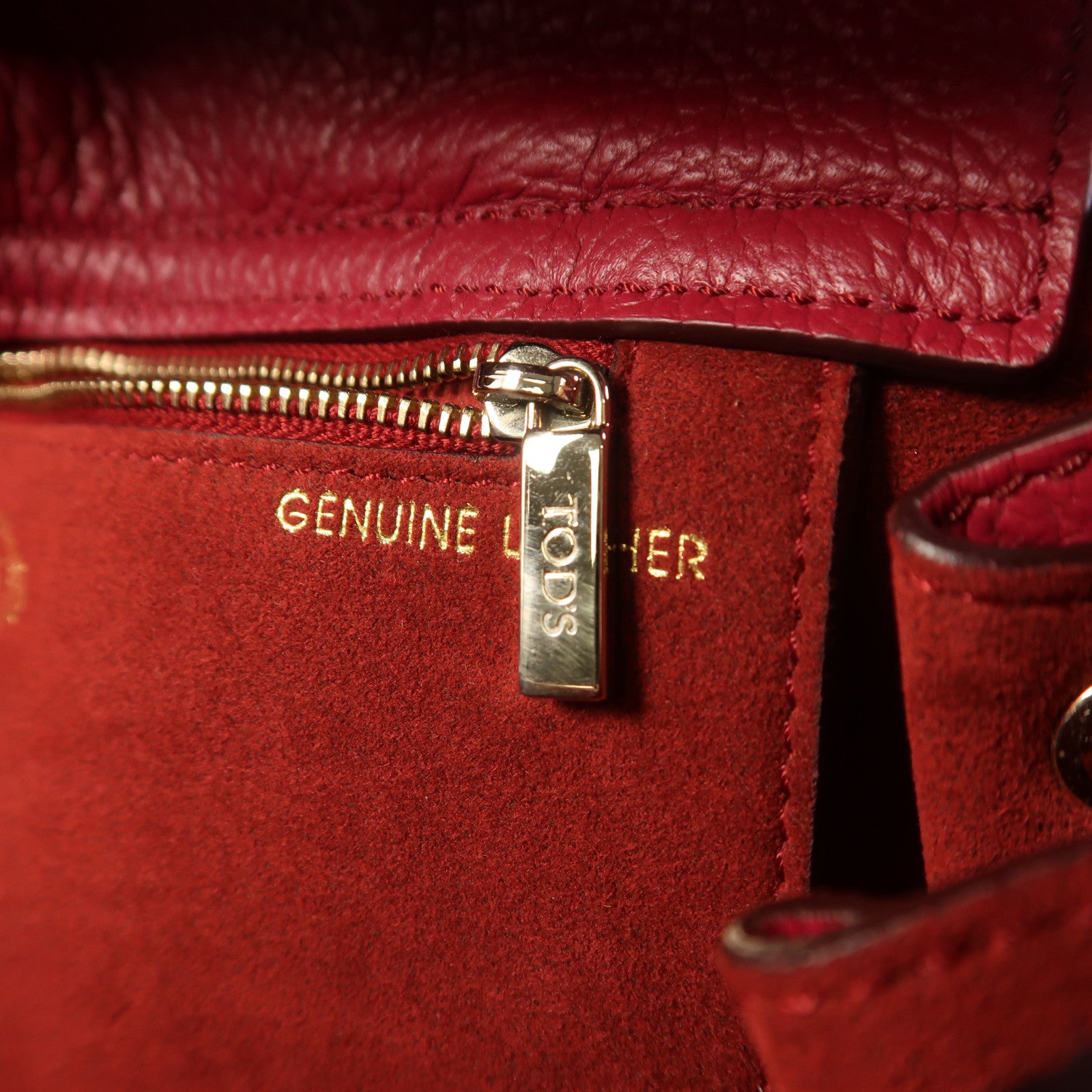 TOD'S 牛皮皮革2 Way Shoulder金扣手挽肩背兩用袋