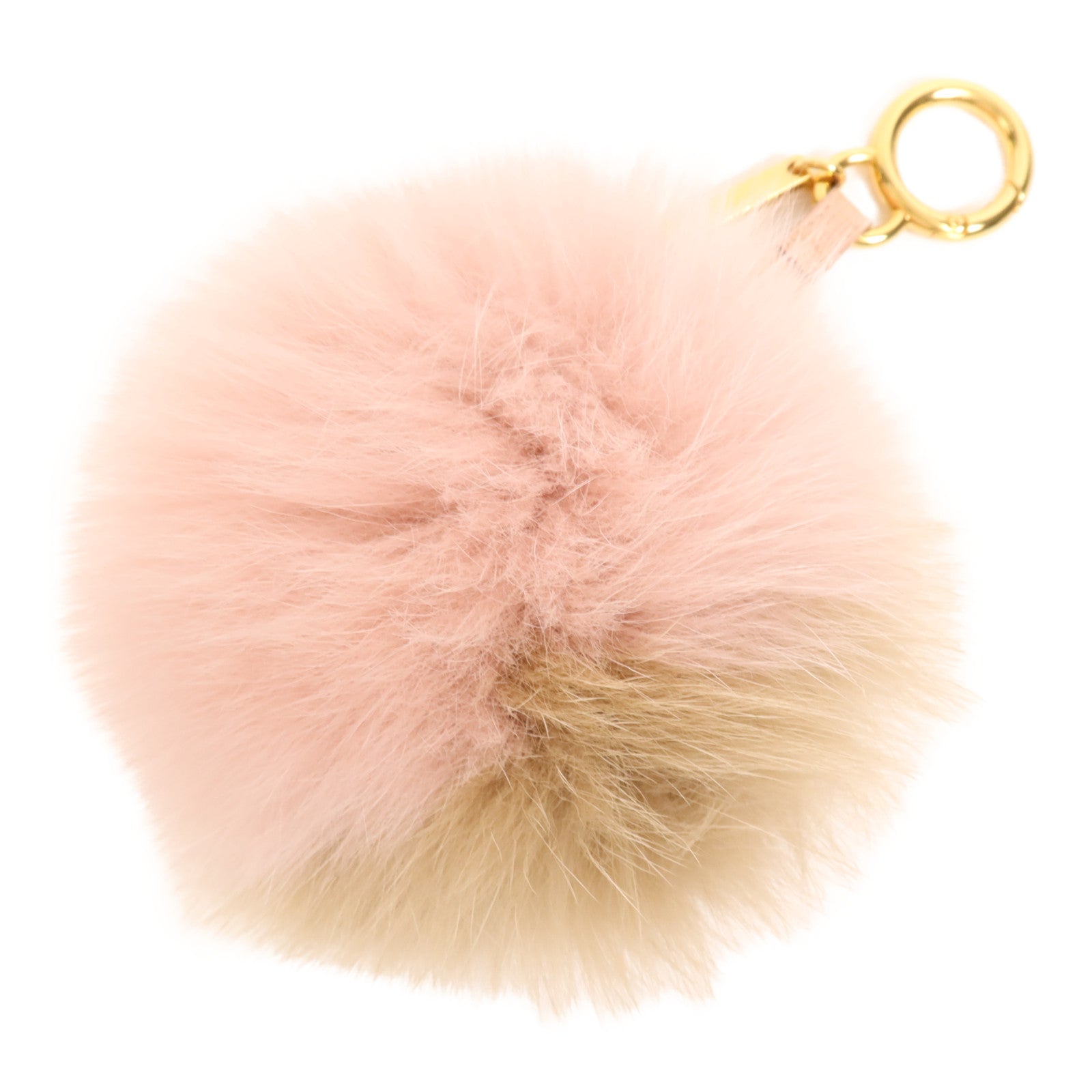 FENDI 毛皮Charm金扣掛飾