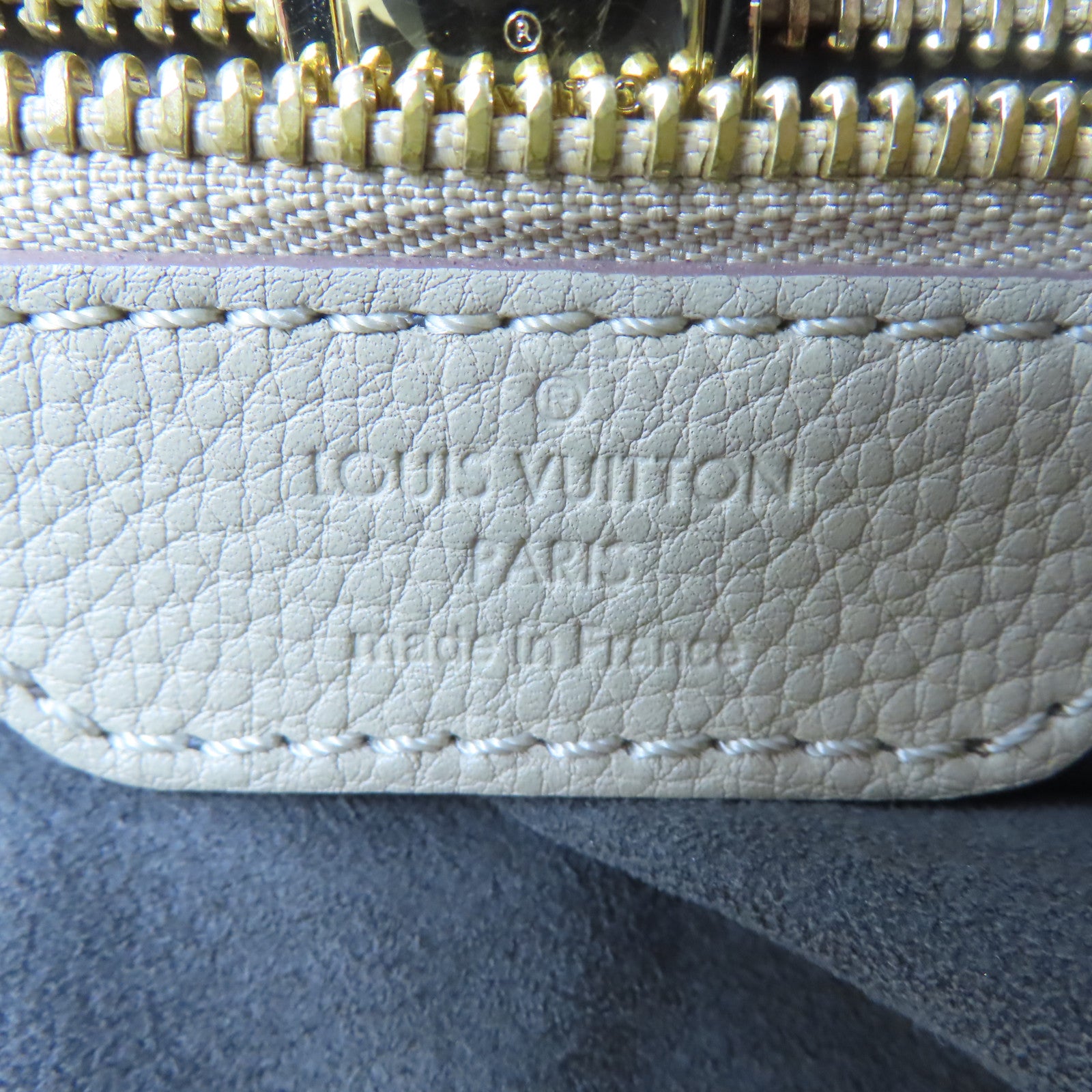 LOUIS VUITTON Mahina Mahina Neo L金扣肩背袋淺啡色