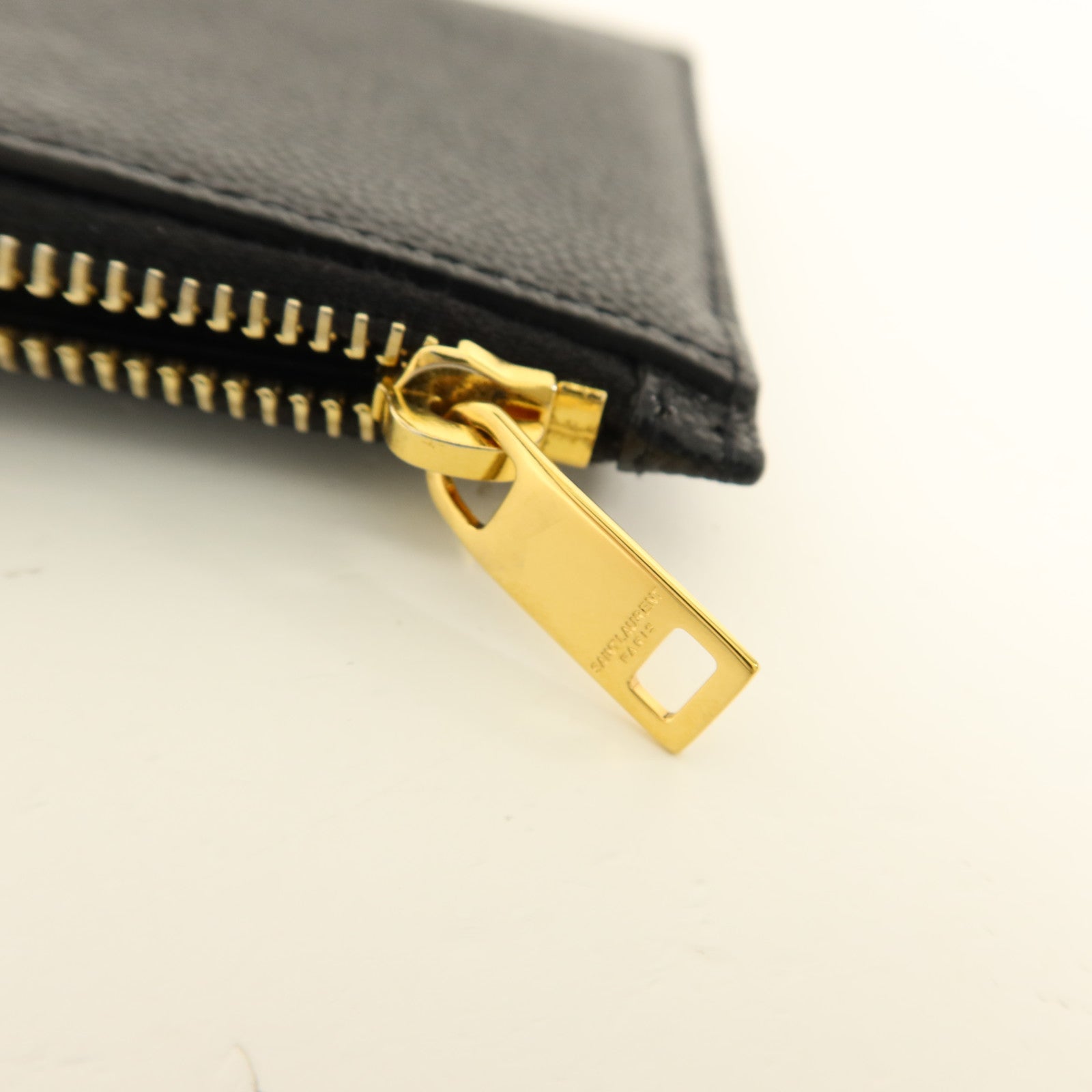SAINT LAURENT 牛皮皮革Card Case金扣卡片套