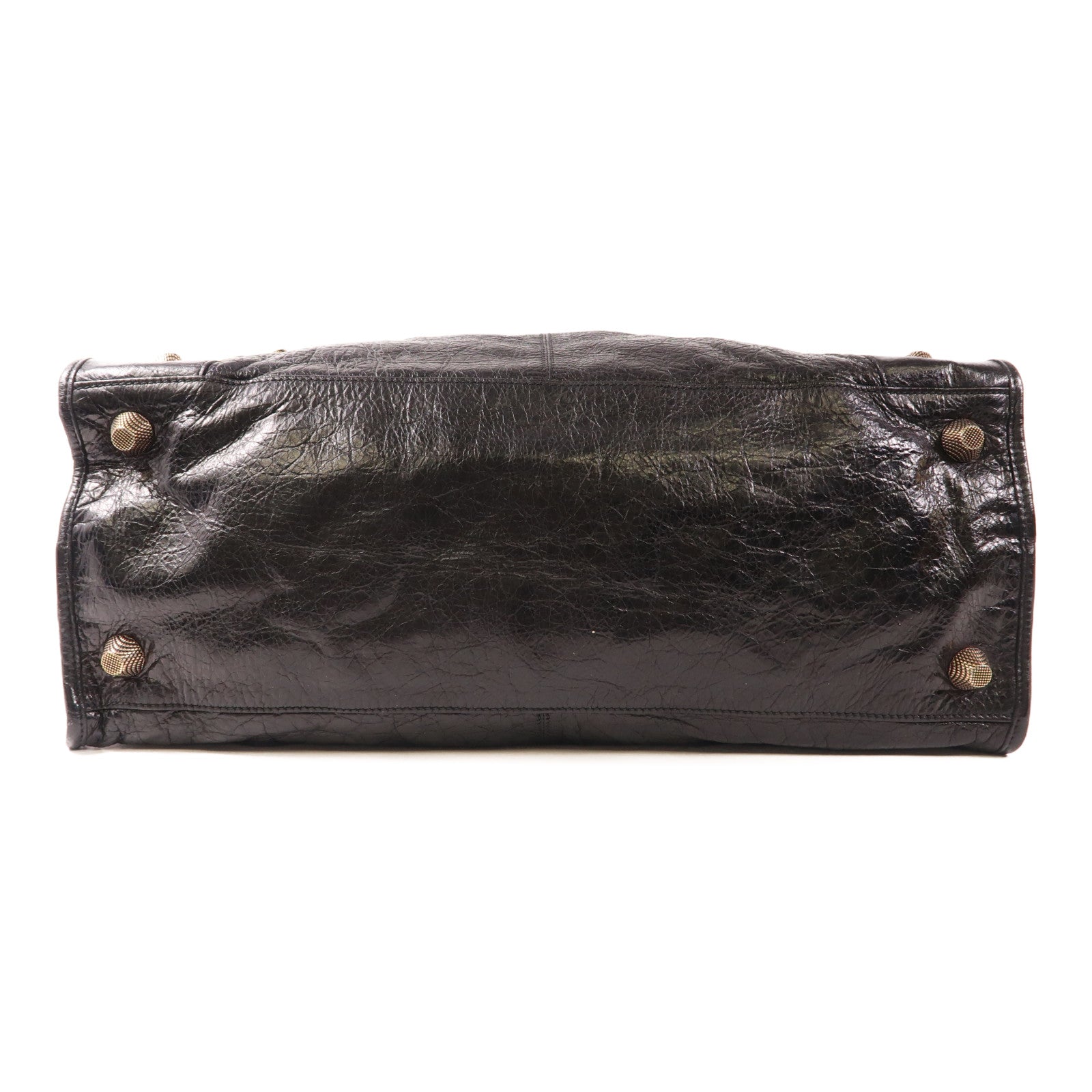 BALENCIAGA 牛皮皮革Giant Work金扣手挽袋