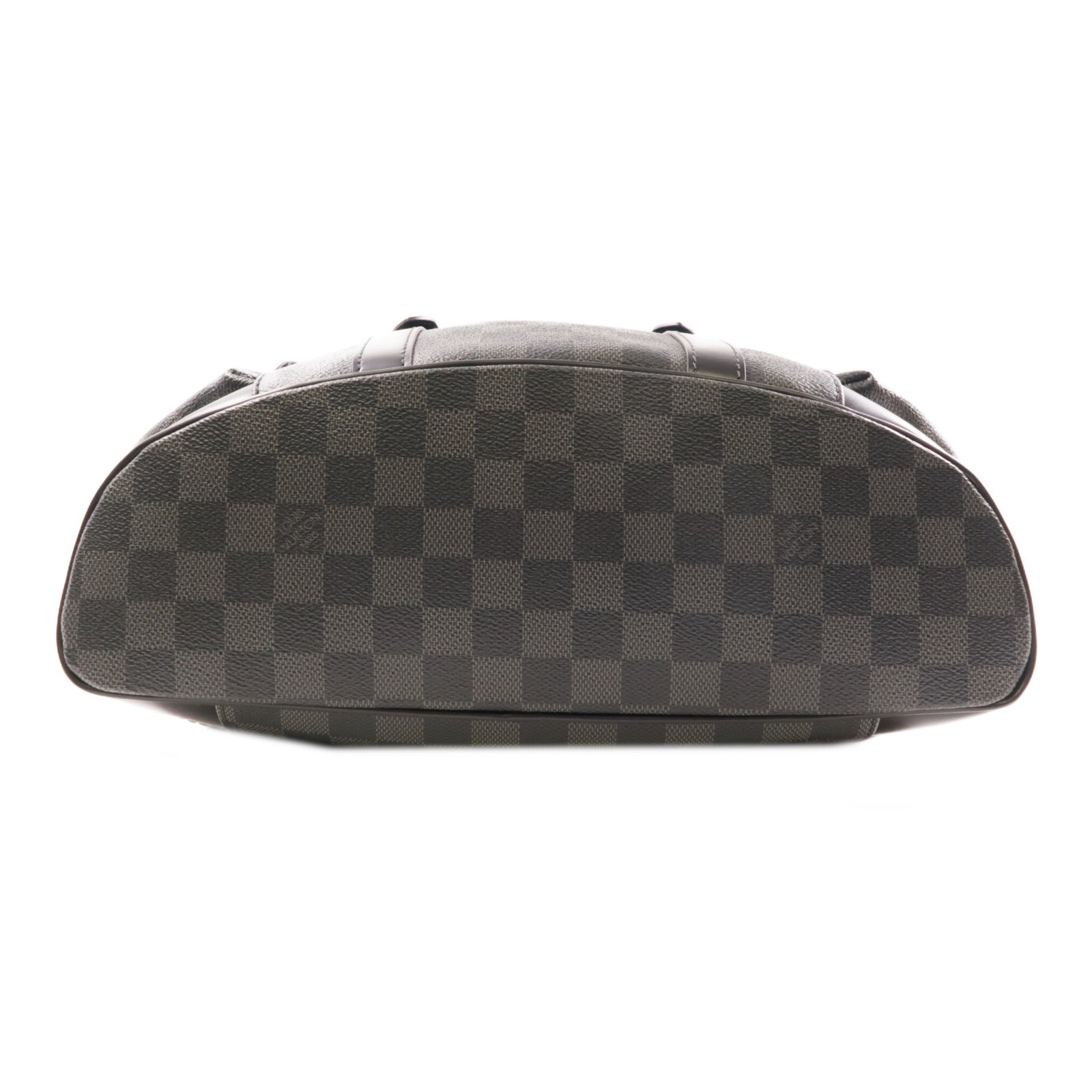 LOUIS VUITTON Damier Graphite Christopher MM銀扣背包黑色