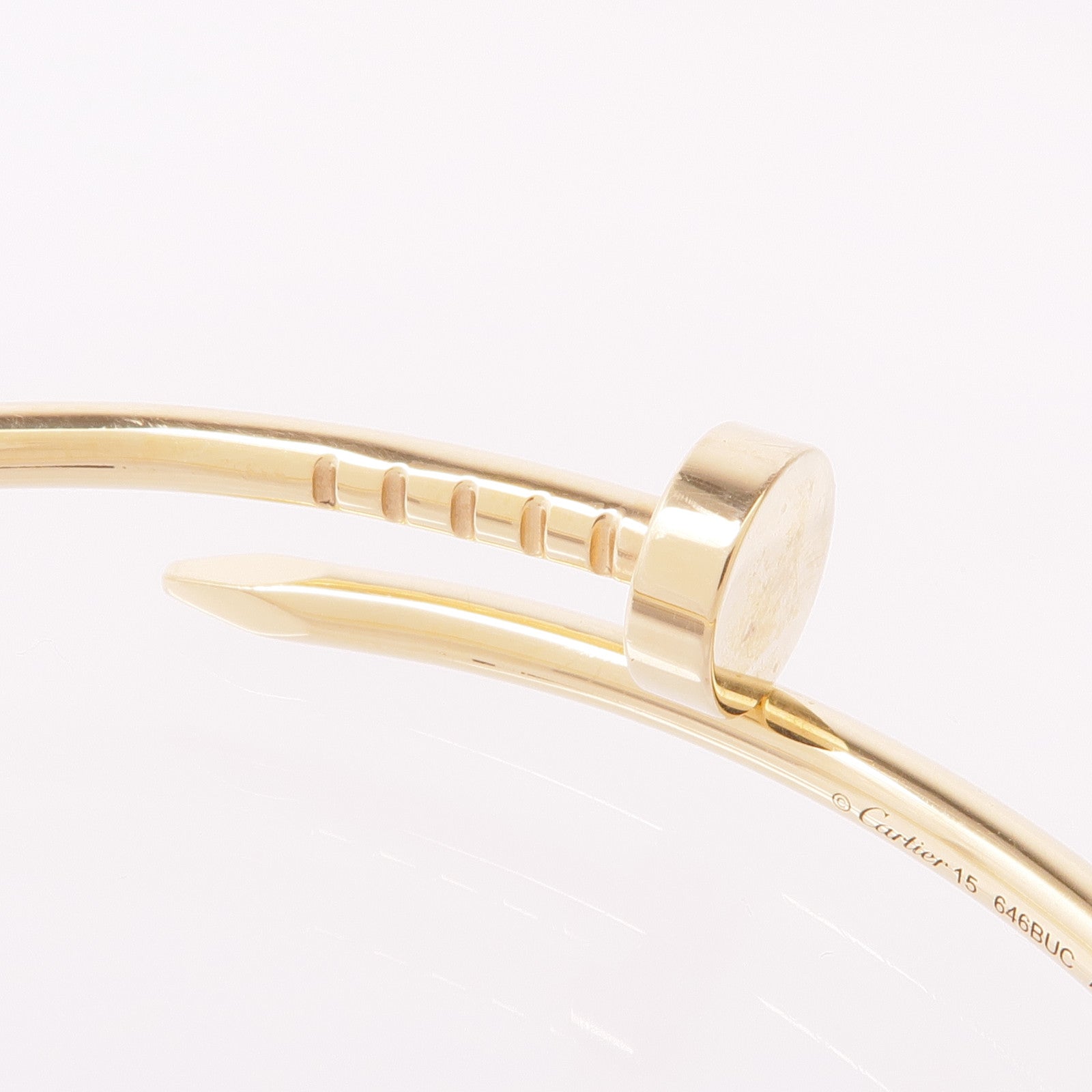 CARTIER 18K黃金Juste Un Clou手鐲Cartier#15