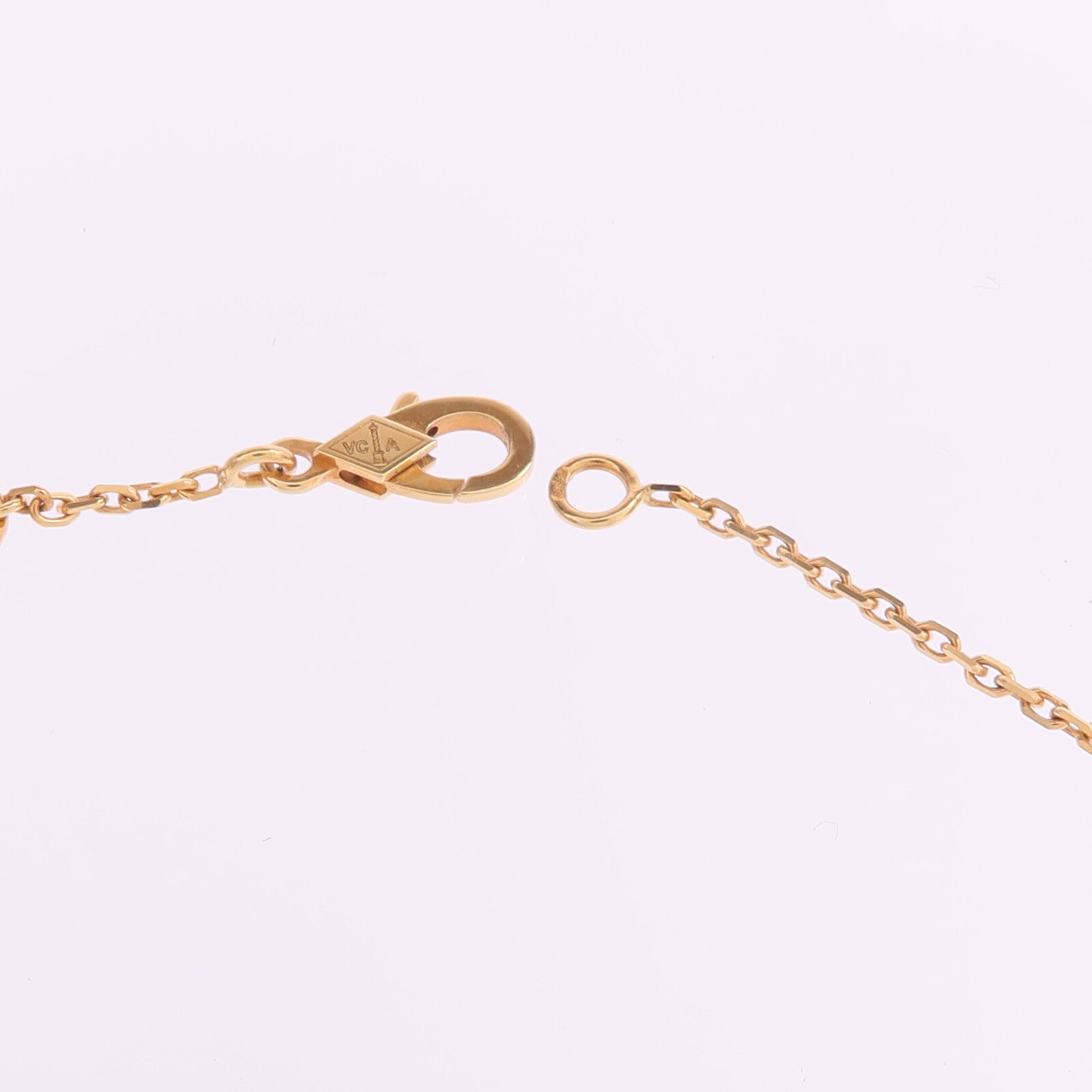 Van Cleef & Arpels 18K黃金/紅玉髓Vintage Alhambra Pendant項鍊