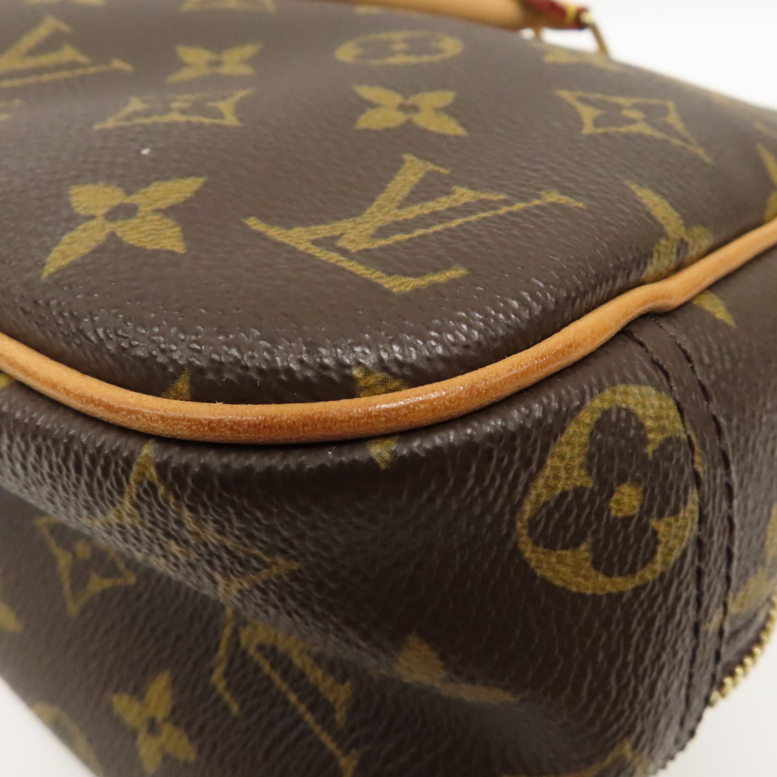 LOUIS VUITTON Monogram Trouville金扣手挽袋啡色