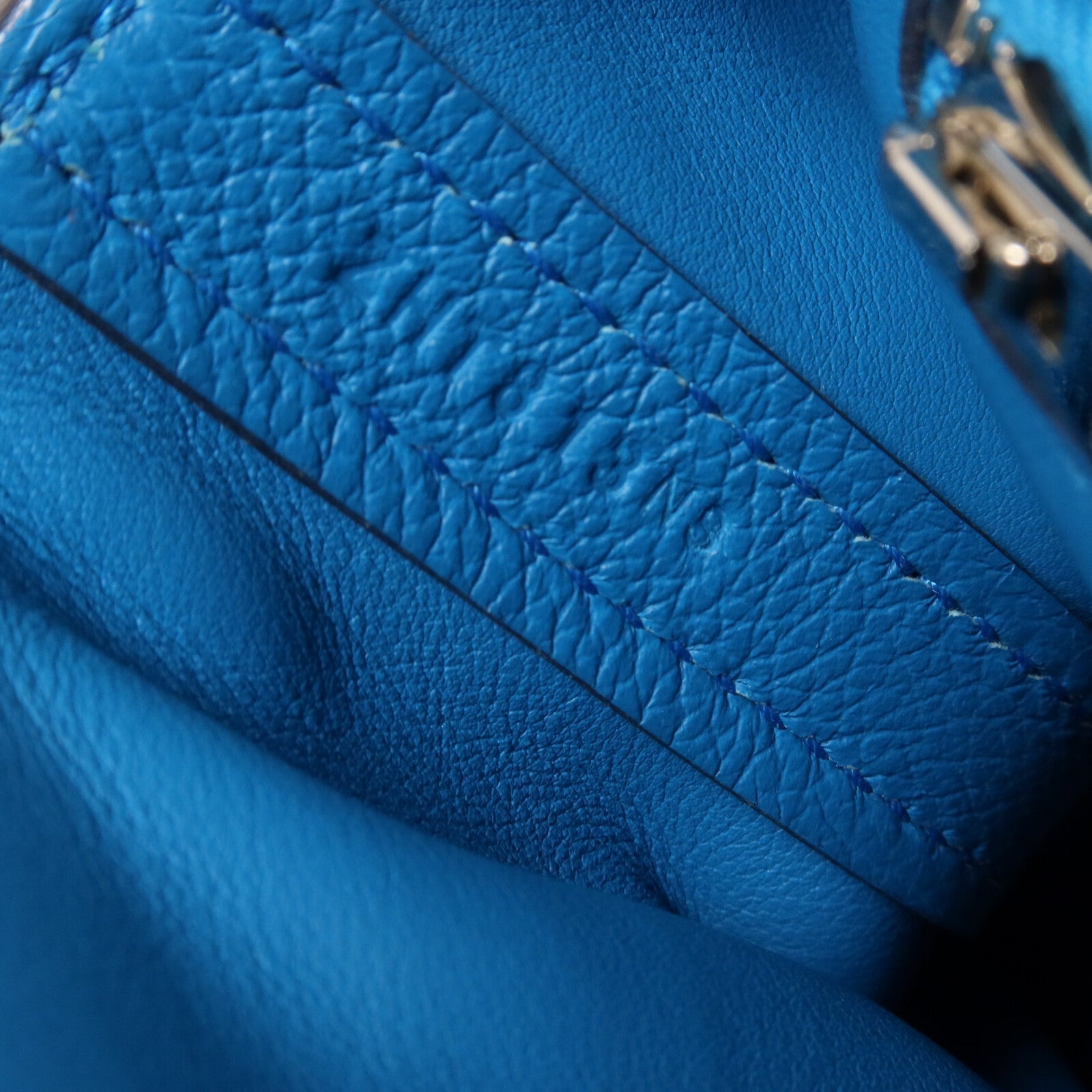 HERMES Evercolor皮革24/24 Mini手挽肩背兩用袋Bleu Zanzibar
