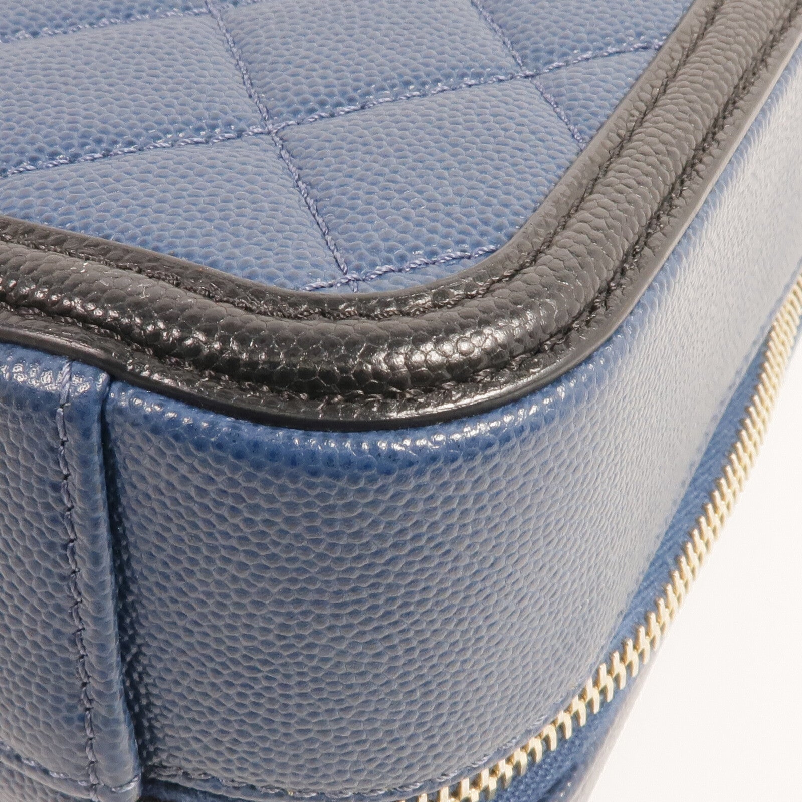 CHANEL 牛皮皮革Vanity Case金扣手挽肩背兩用袋