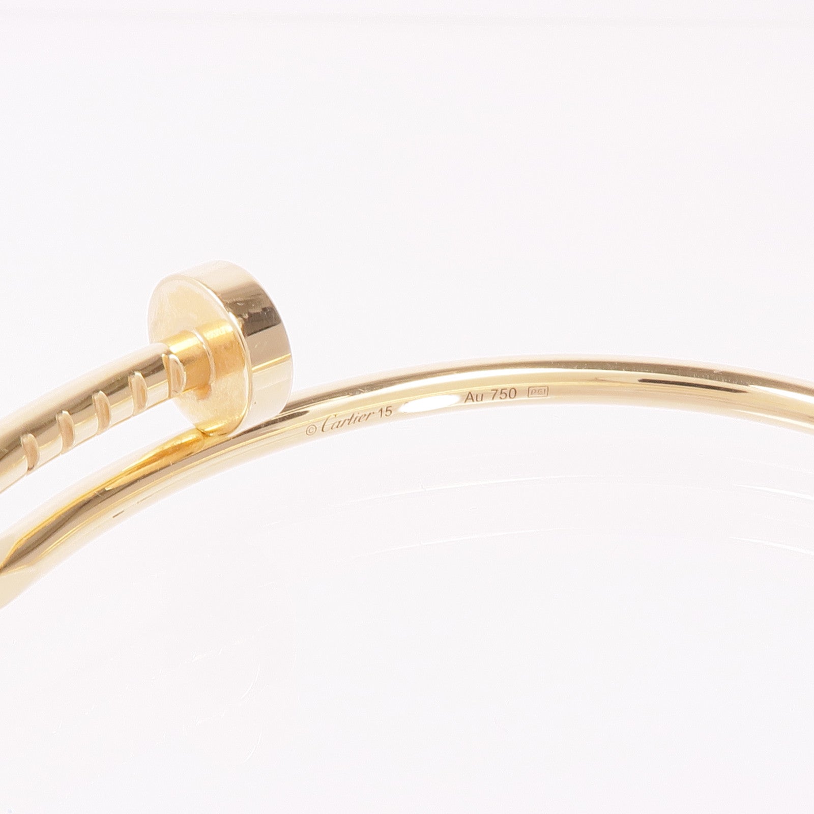 CARTIER 18K黃金Juste Un Clou手鐲Cartier#15