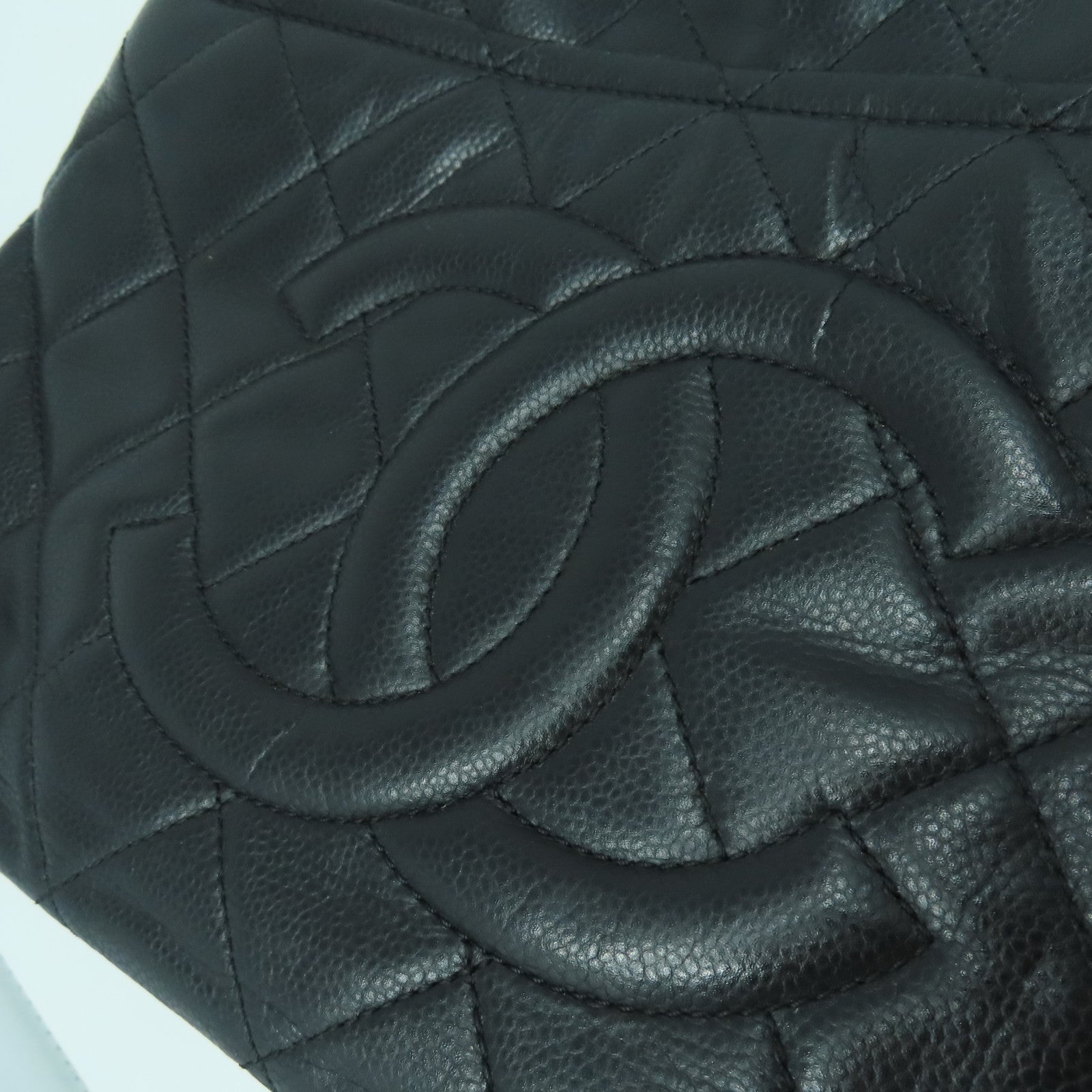CHANEL 【激減優惠】菱格牛皮皮革Shoulder Bag銀扣肩背袋黑色