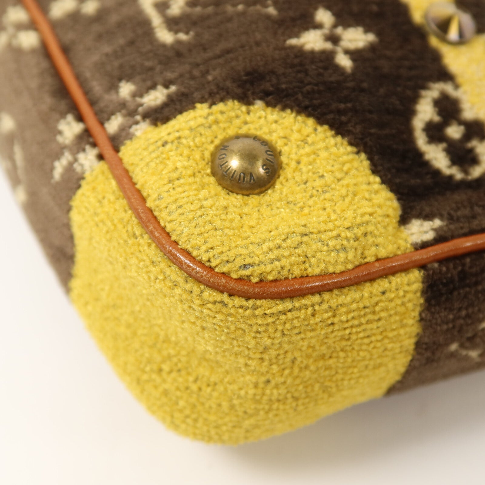 LOUIS VUITTON 牛皮皮革/絨布/鱷魚皮革L'oeil Pochette鏈帶肩背袋