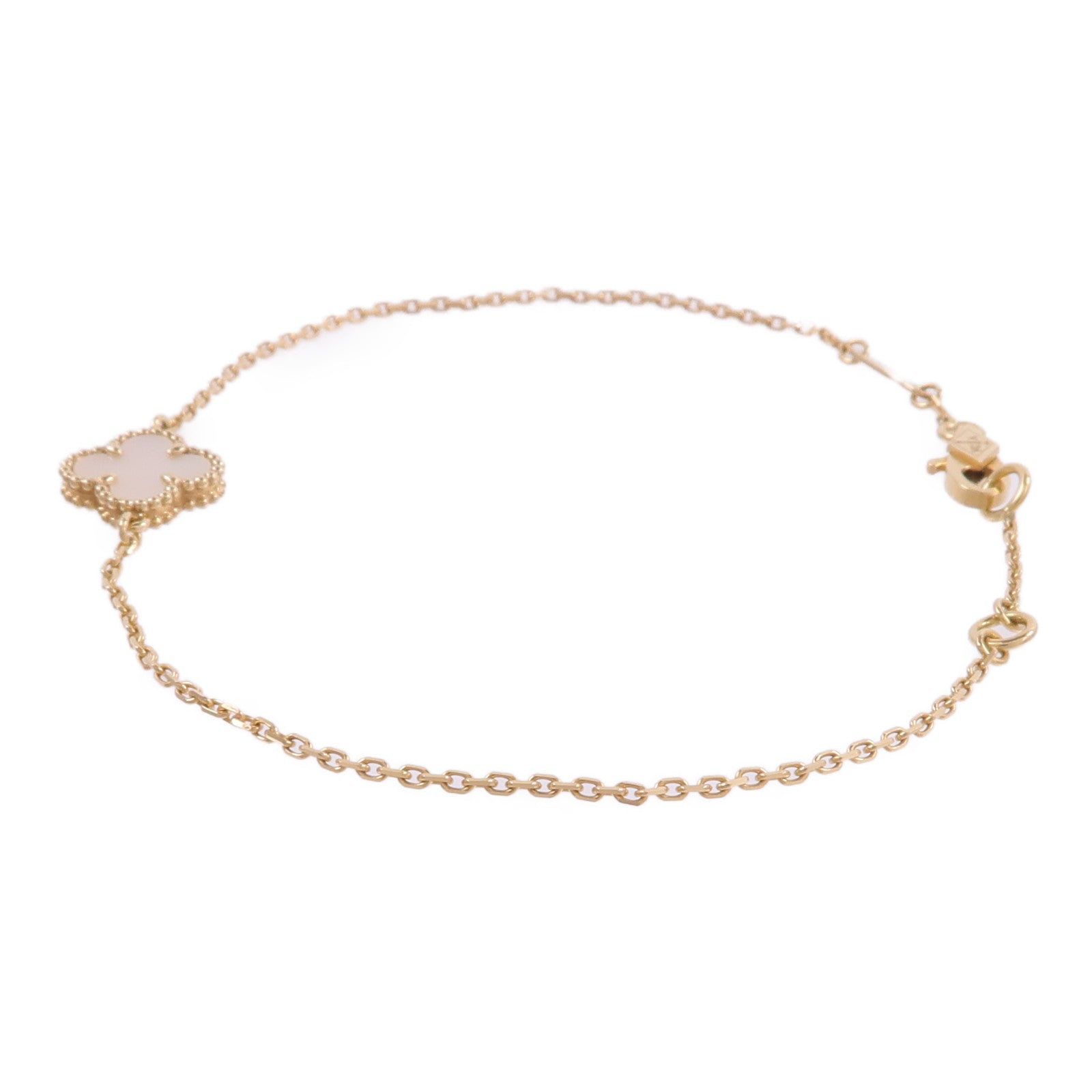 Van Cleef & Arpels 18K黃金Sweet Alhambra Bracelet珍珠母貝手鏈