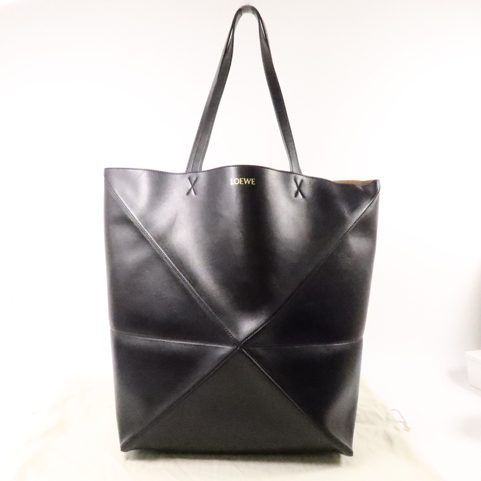 LOEWE 牛皮皮革Puzzle Fold Tote手挽袋