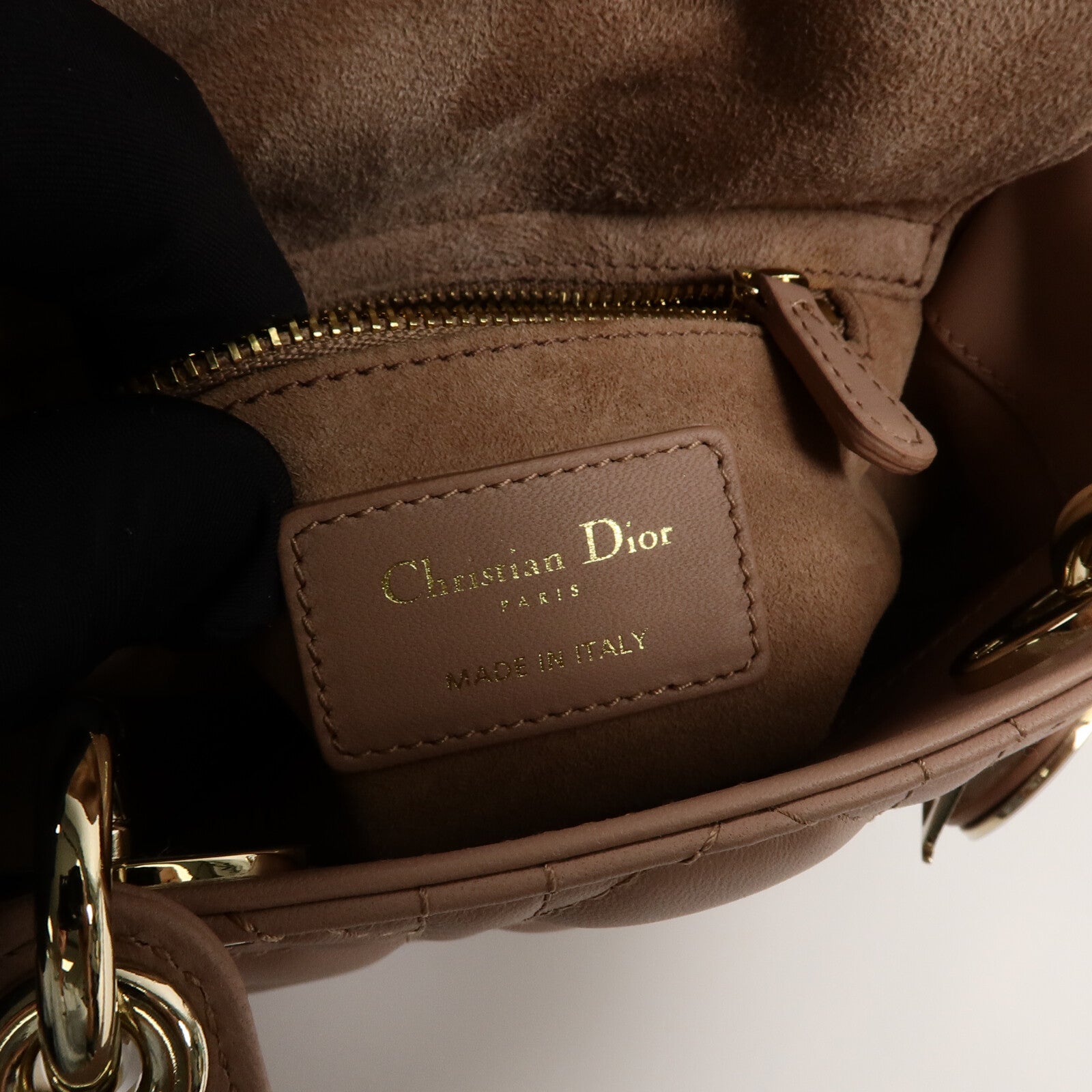 Dior 牛皮皮革Lady Dior Mini手挽肩背兩用袋