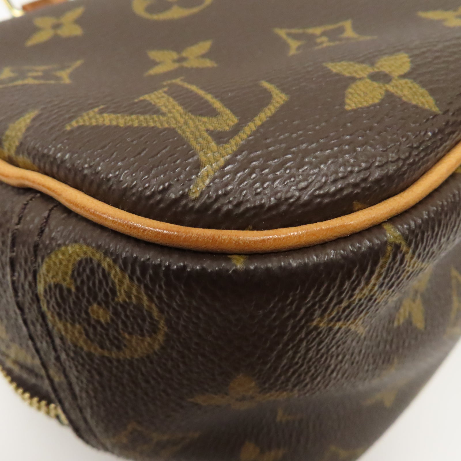 LOUIS VUITTON Monogram Trouville金扣手挽袋啡色