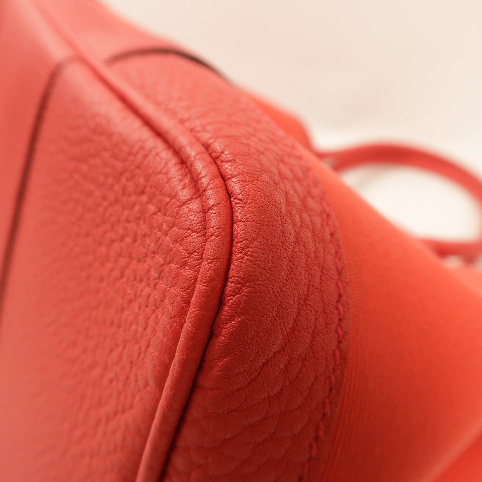 HERMES 帆布Garden Party PM手挽袋銀扣Bougainvillier