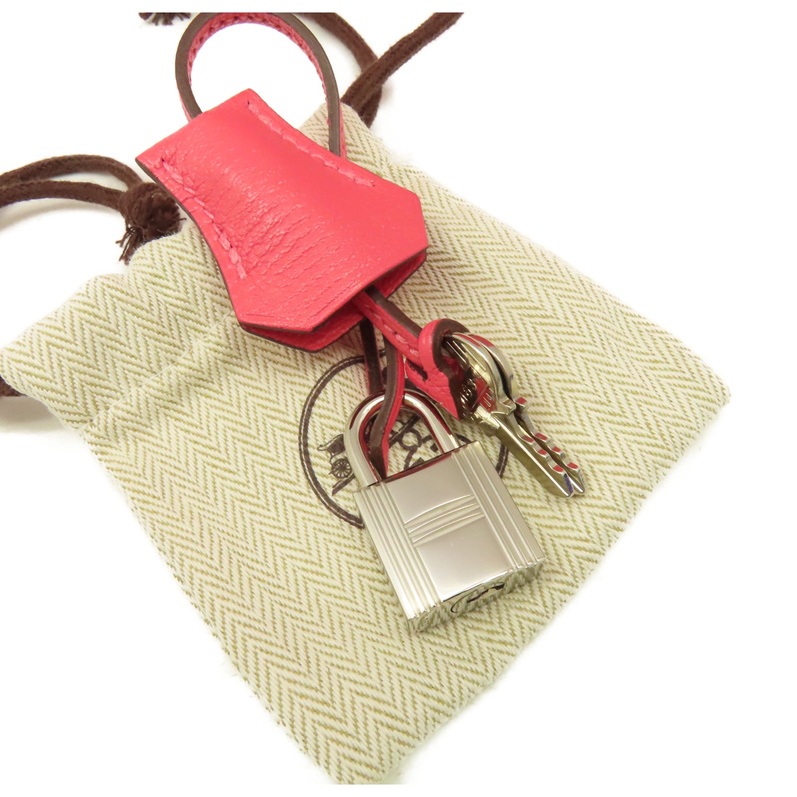 HERMES **【激減優惠】Chevre皮革Kelly 25 2Way Handbag銀扣手挽肩背兩用袋 Rose Lipstick/玫瑰潤唇膏色