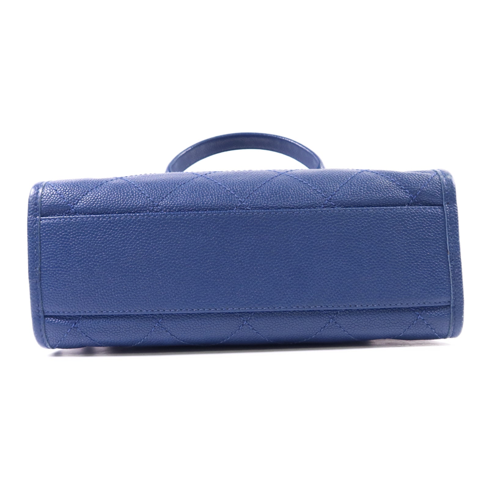 CHANEL 牛皮皮革Chain Shoulder Bag銀扣鏈帶手挽肩背兩用袋