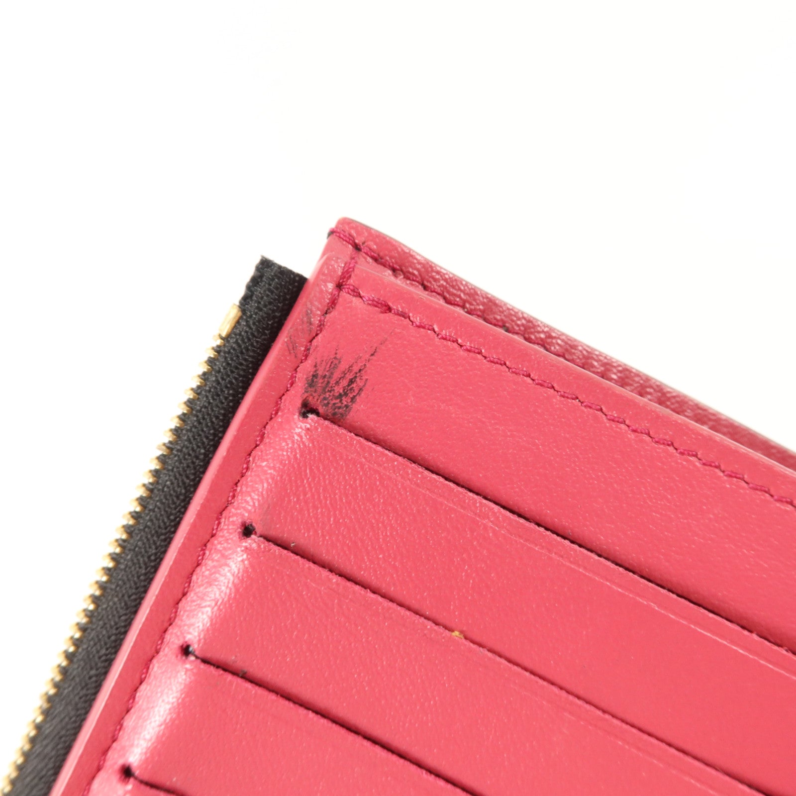 LOUIS VUITTON 牛皮皮革Capucines Compact金扣錢包
