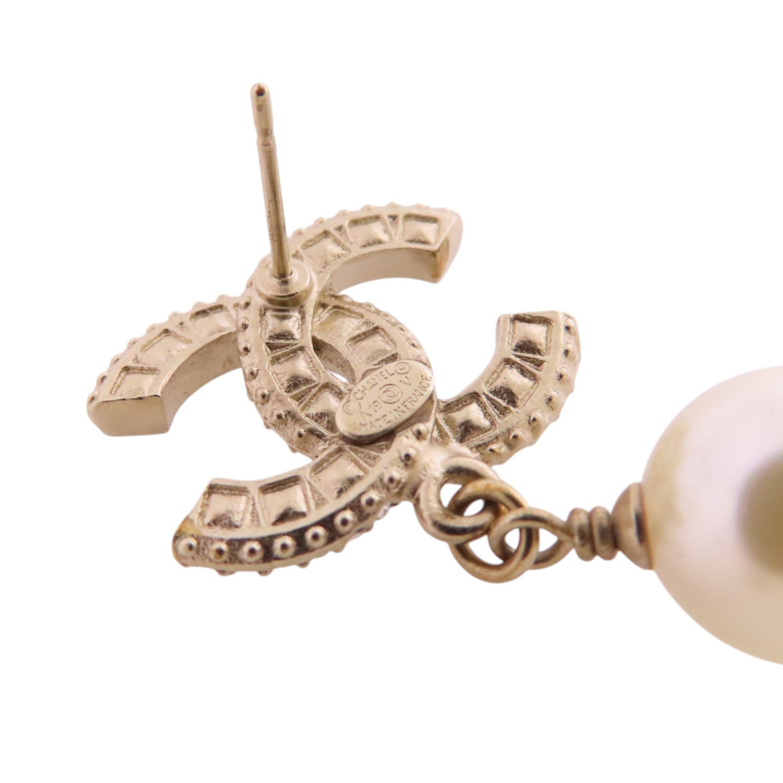 CHANEL 金屬/仿珍珠/水鑽CC Earringes耳環