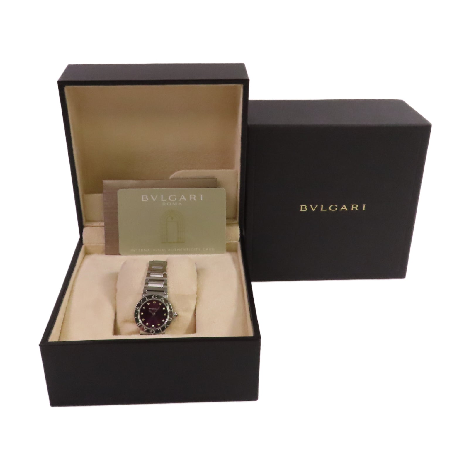 BVLGARI Bvlgari Bvlgari Lady Watch不鏽鋼石英機芯手錶紫色