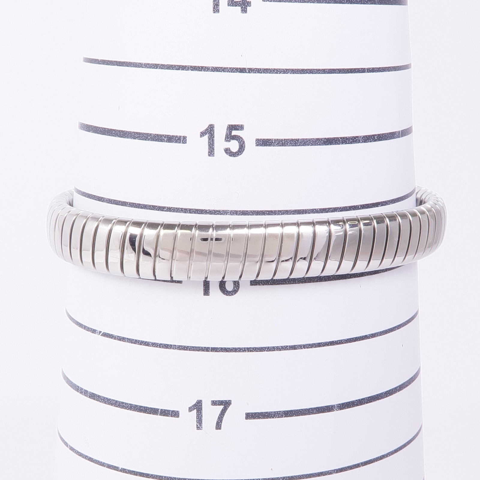 BVLGARI 鋼Tubogas Diamond Bracelet鑽石手鐲