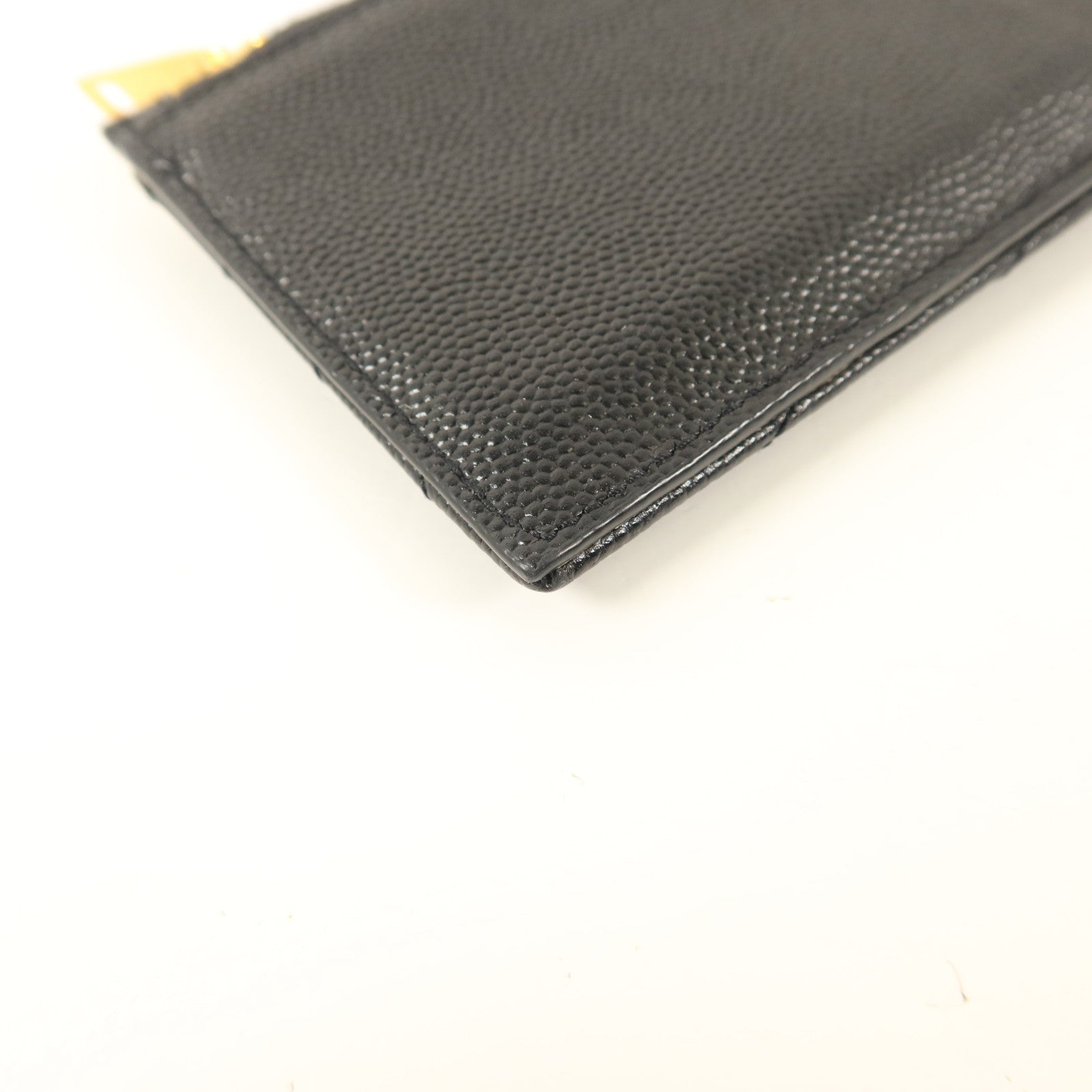 SAINT LAURENT 牛皮皮革Card Case金扣卡片套
